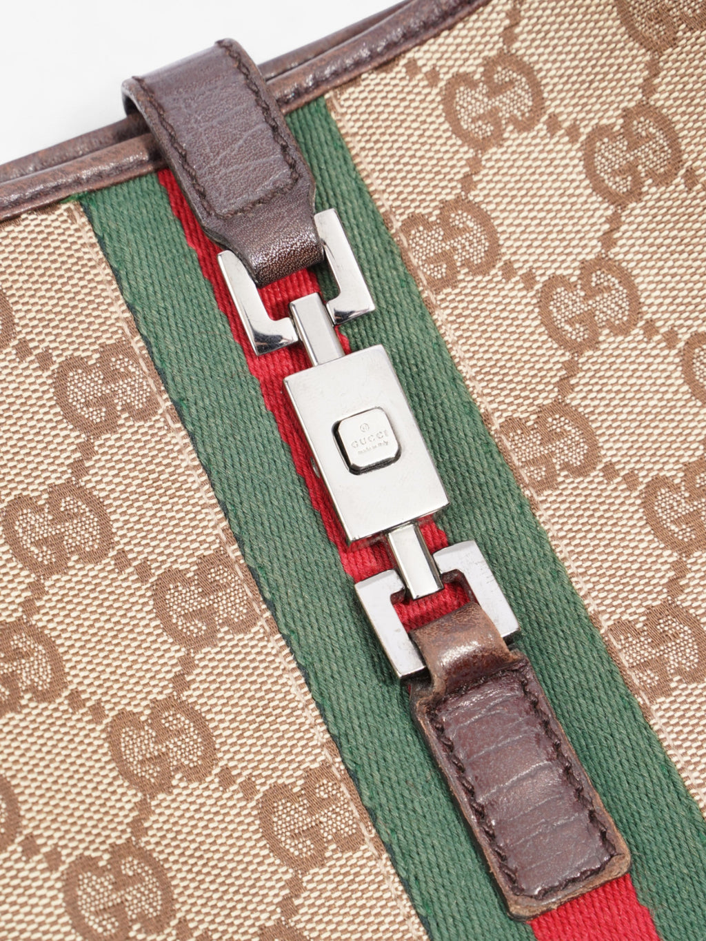 Gucci Jackie GG Supreme / Green / Red Canvas