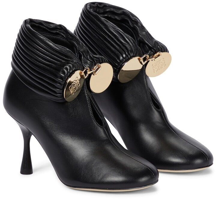 LOEWE BRACELET 90 LAMBSKIN LEATHER ANKLE BOOTS