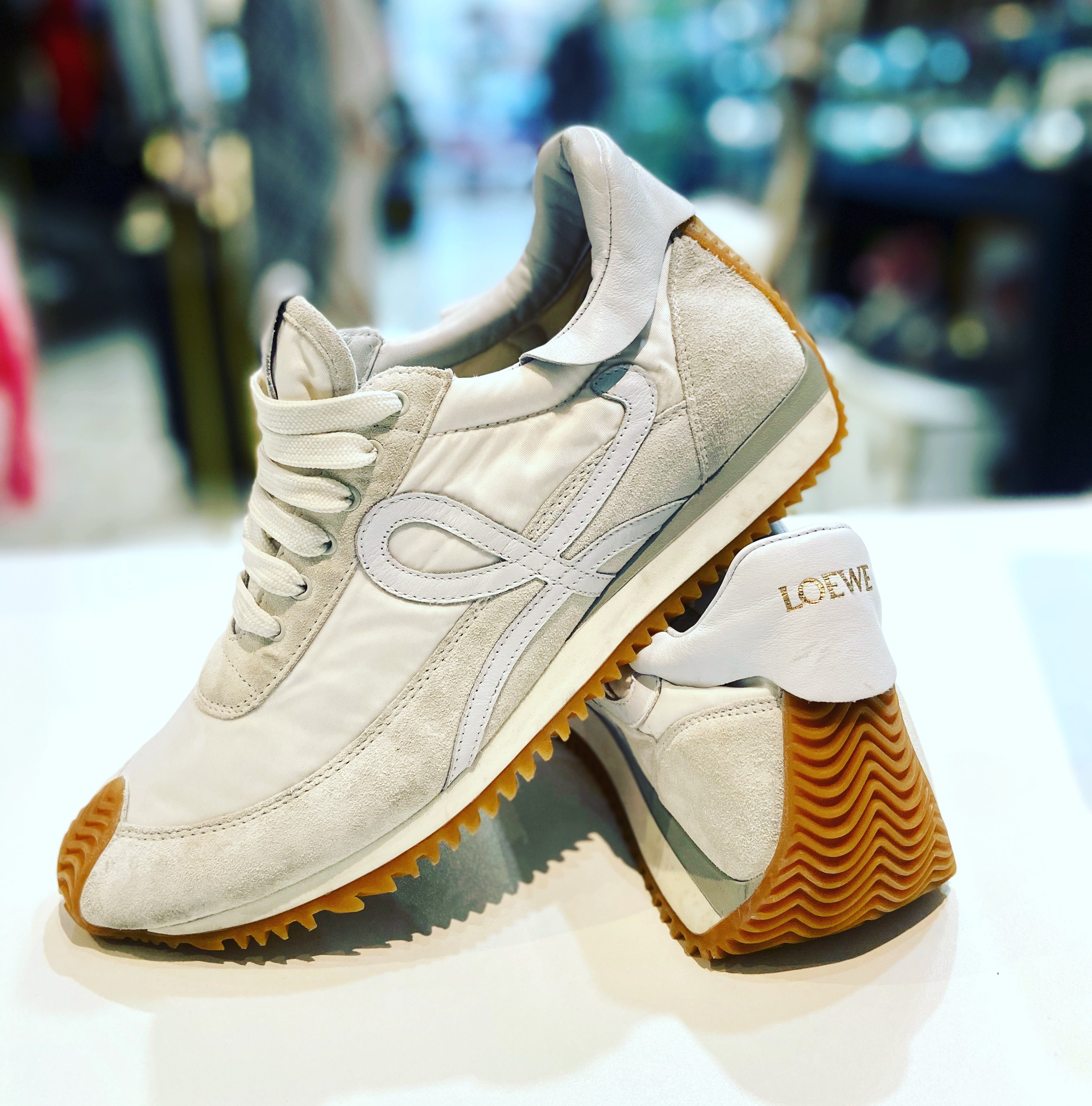 LOEWE FLOW SUEDE RUNNER SNEAKERS
