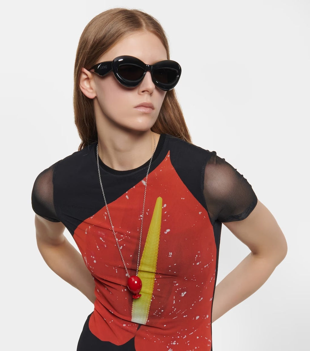 LOEWE INFLATED CAT EYE SUNGLASSES