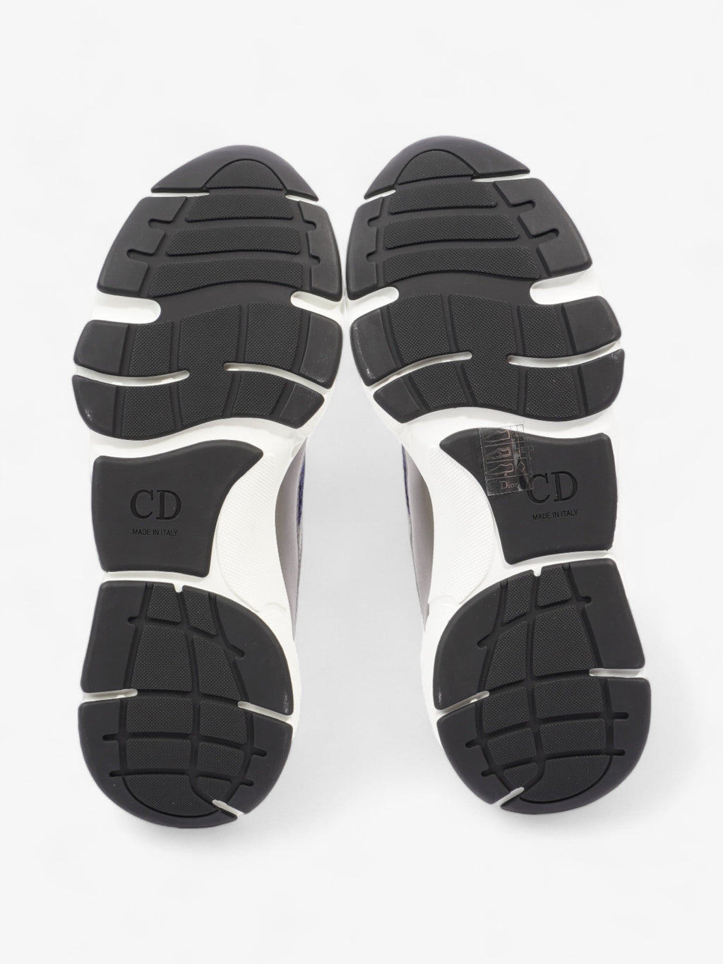 Christian Dior B22 White / Navy Blue / Silver Mesh EU 42 UK 8
