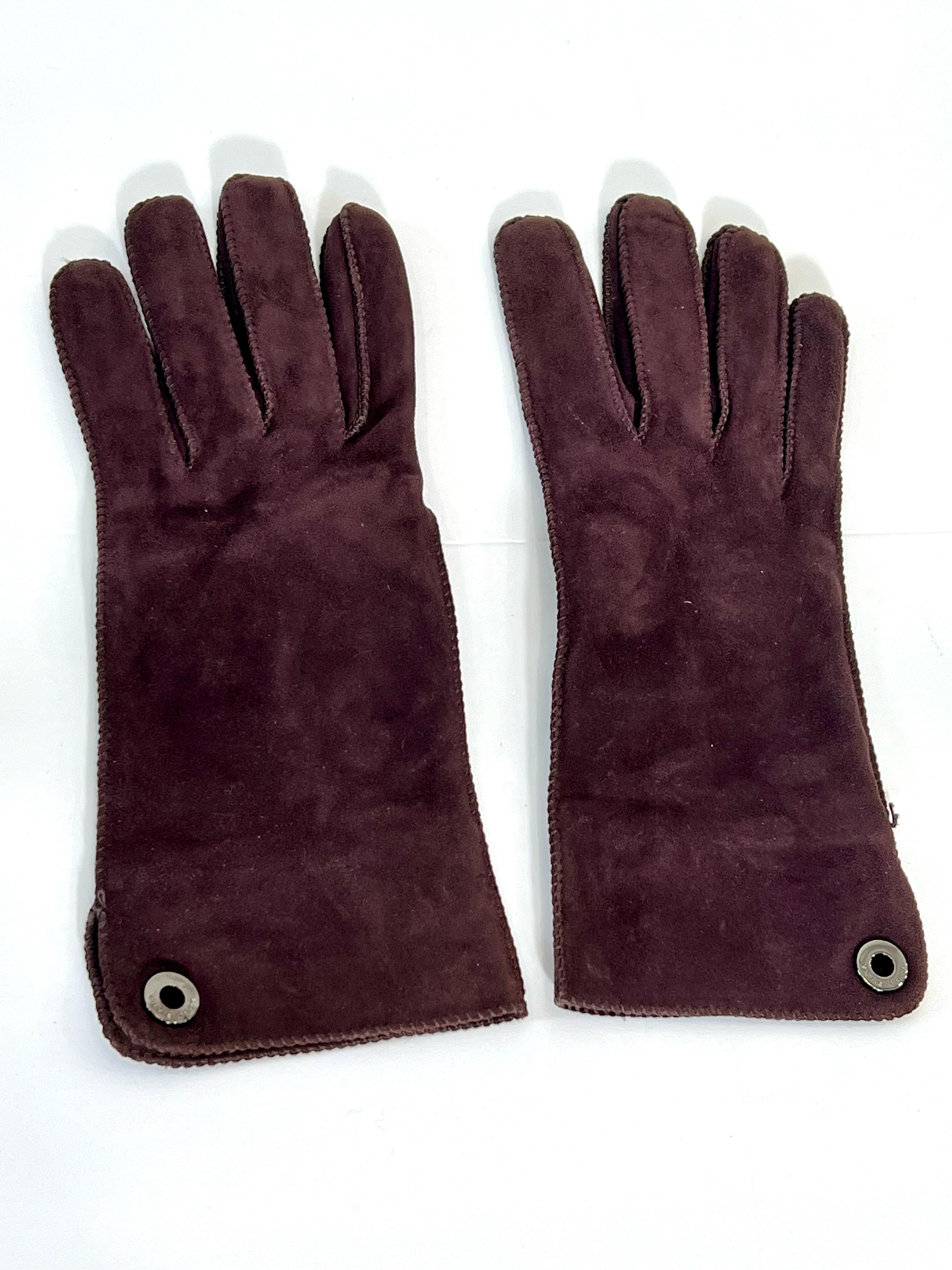 LORO PIANA SUEDE GLOVES