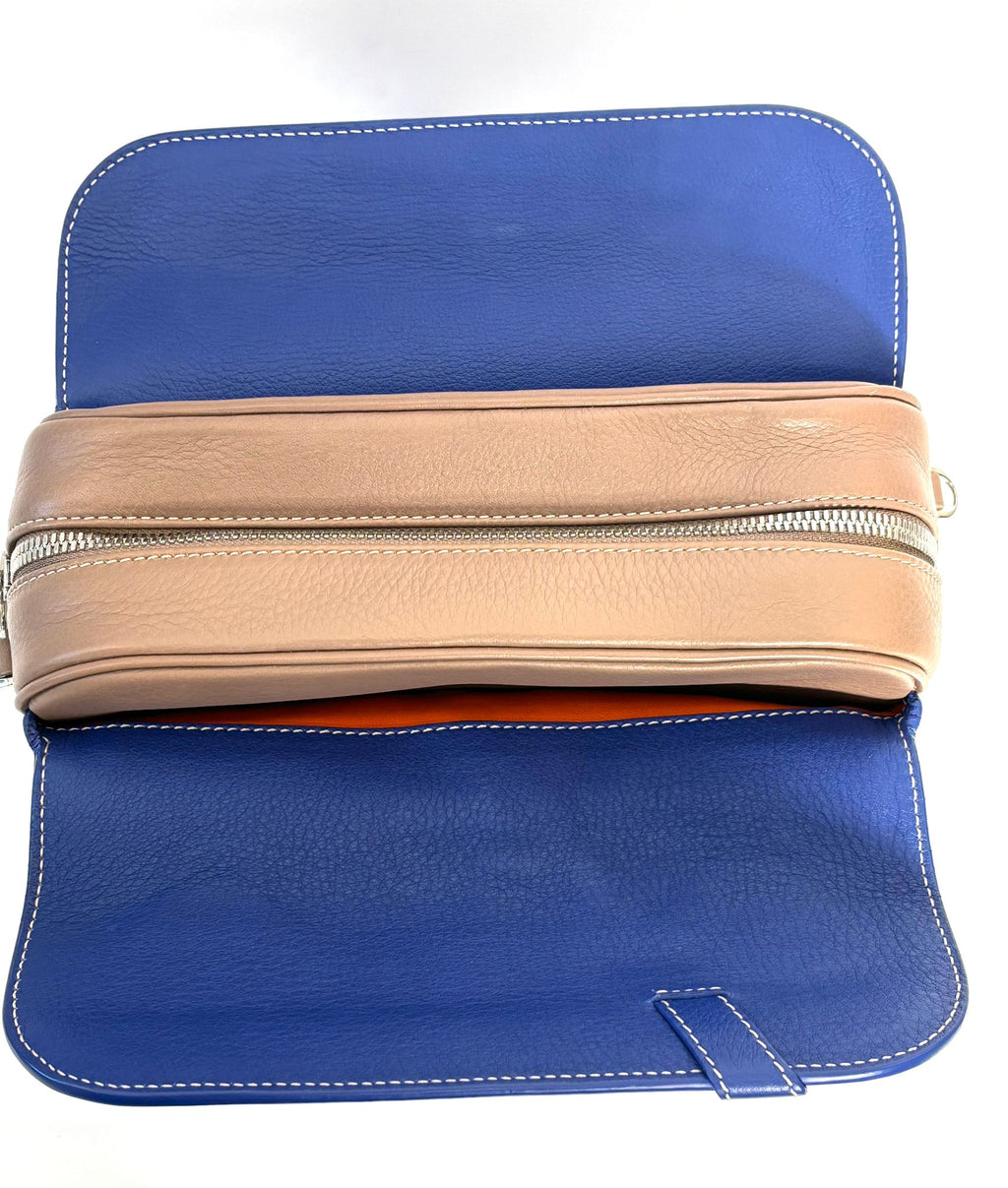 LORO PIANA LEATHER TOP HANDLE BAG