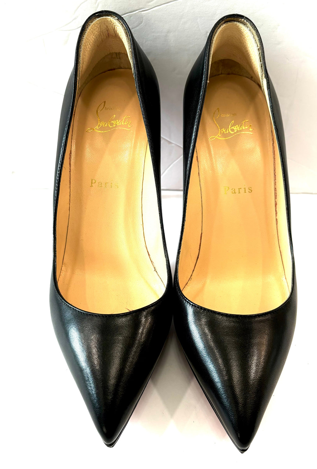 LOUBOUTIN NAPPA LEATHER PIGALLE PLATO 100 PUMPS