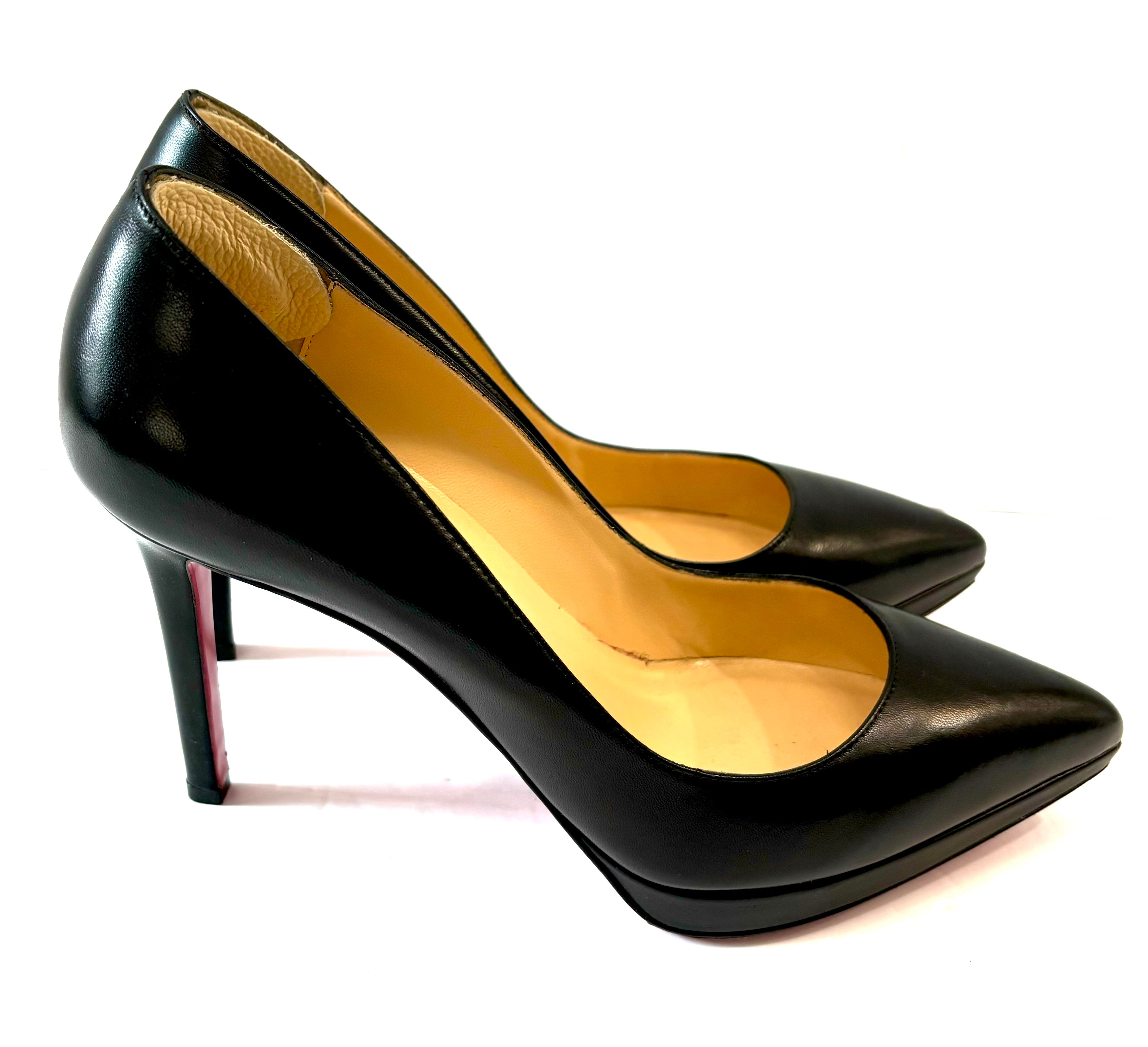 LOUBOUTIN NAPPA LEATHER PIGALLE PLATO 100 PUMPS