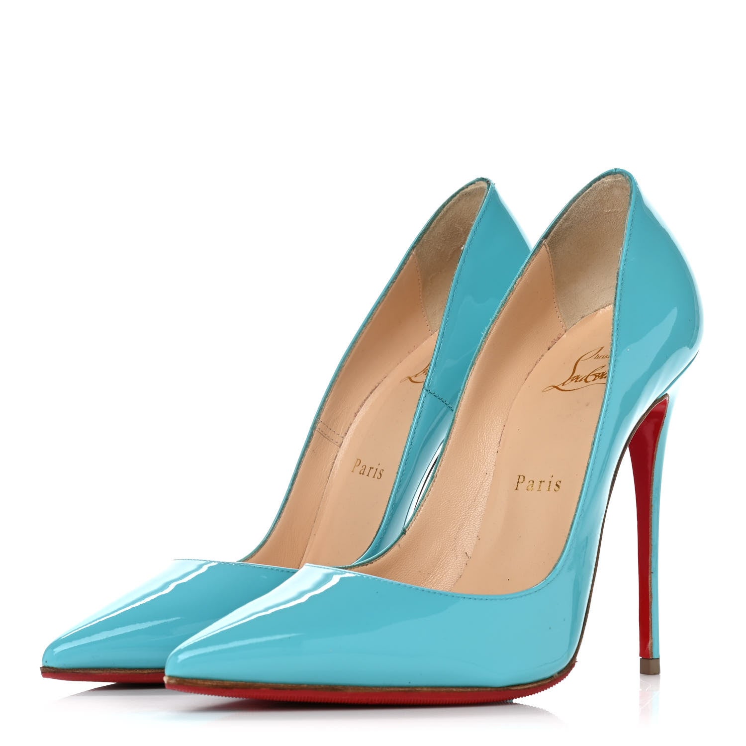 CHRISTIAN LOUBOUTIN SO KATE 120 PATENT LEATHER PUMPS