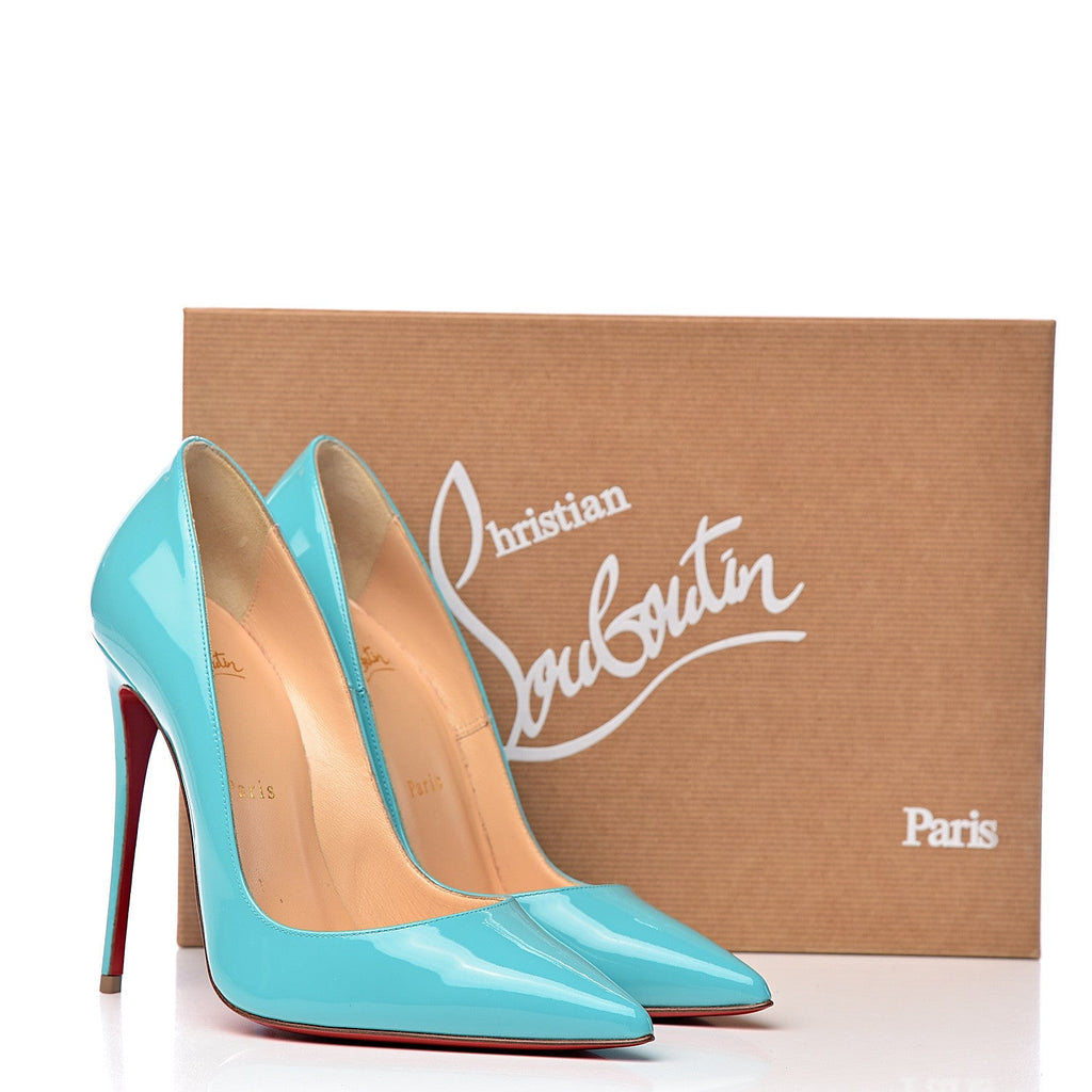 CHRISTIAN LOUBOUTIN SO KATE 120 PATENT LEATHER PUMPS