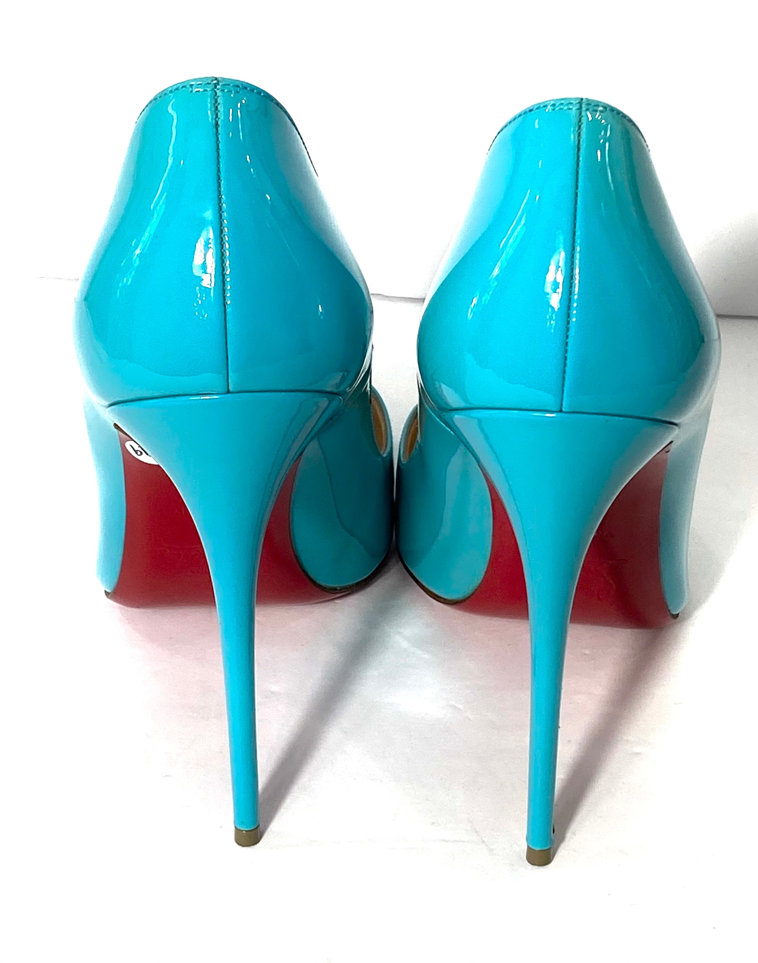 CHRISTIAN LOUBOUTIN SO KATE 120 PATENT LEATHER PUMPS