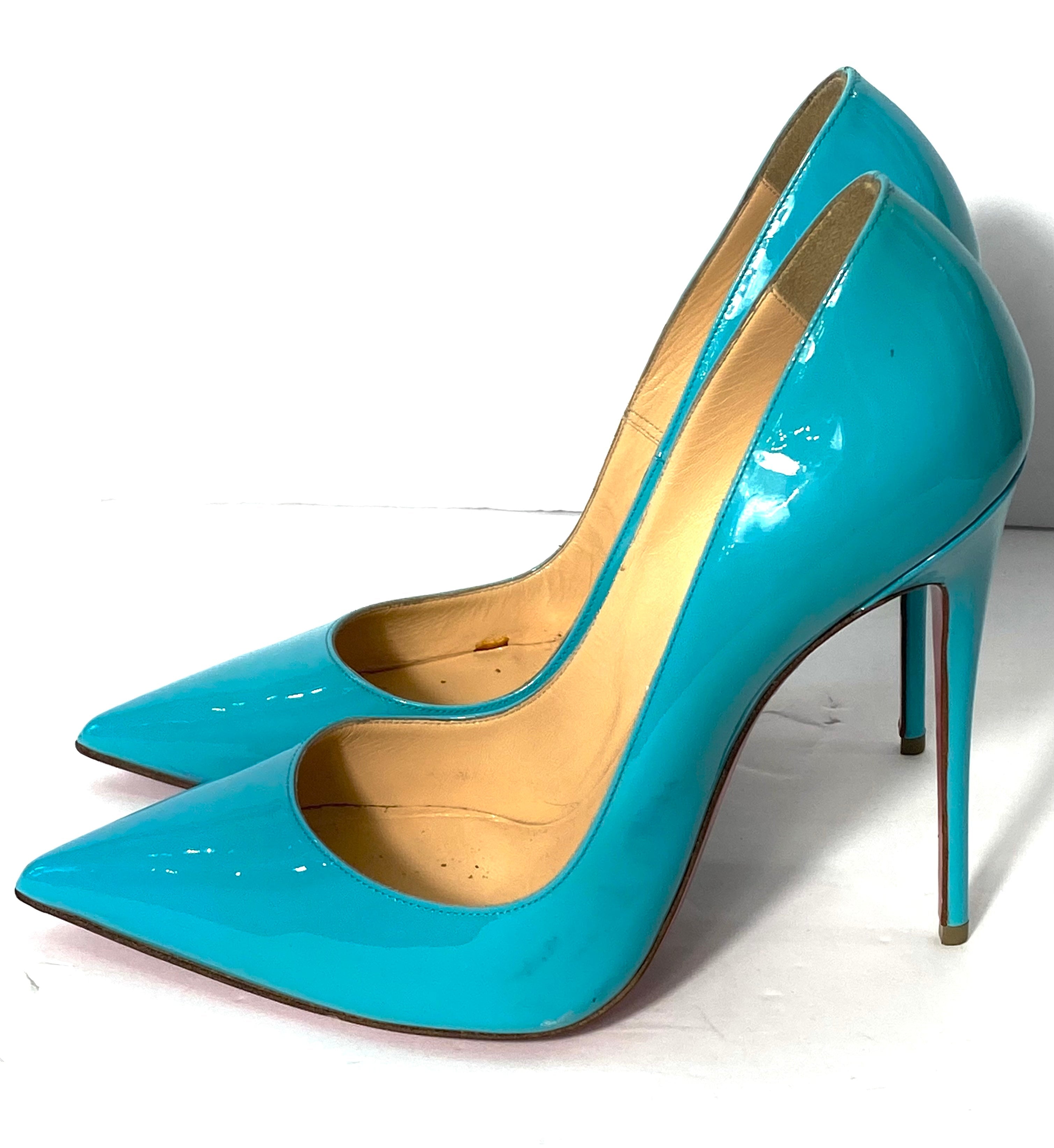 CHRISTIAN LOUBOUTIN SO KATE 120 PATENT LEATHER PUMPS