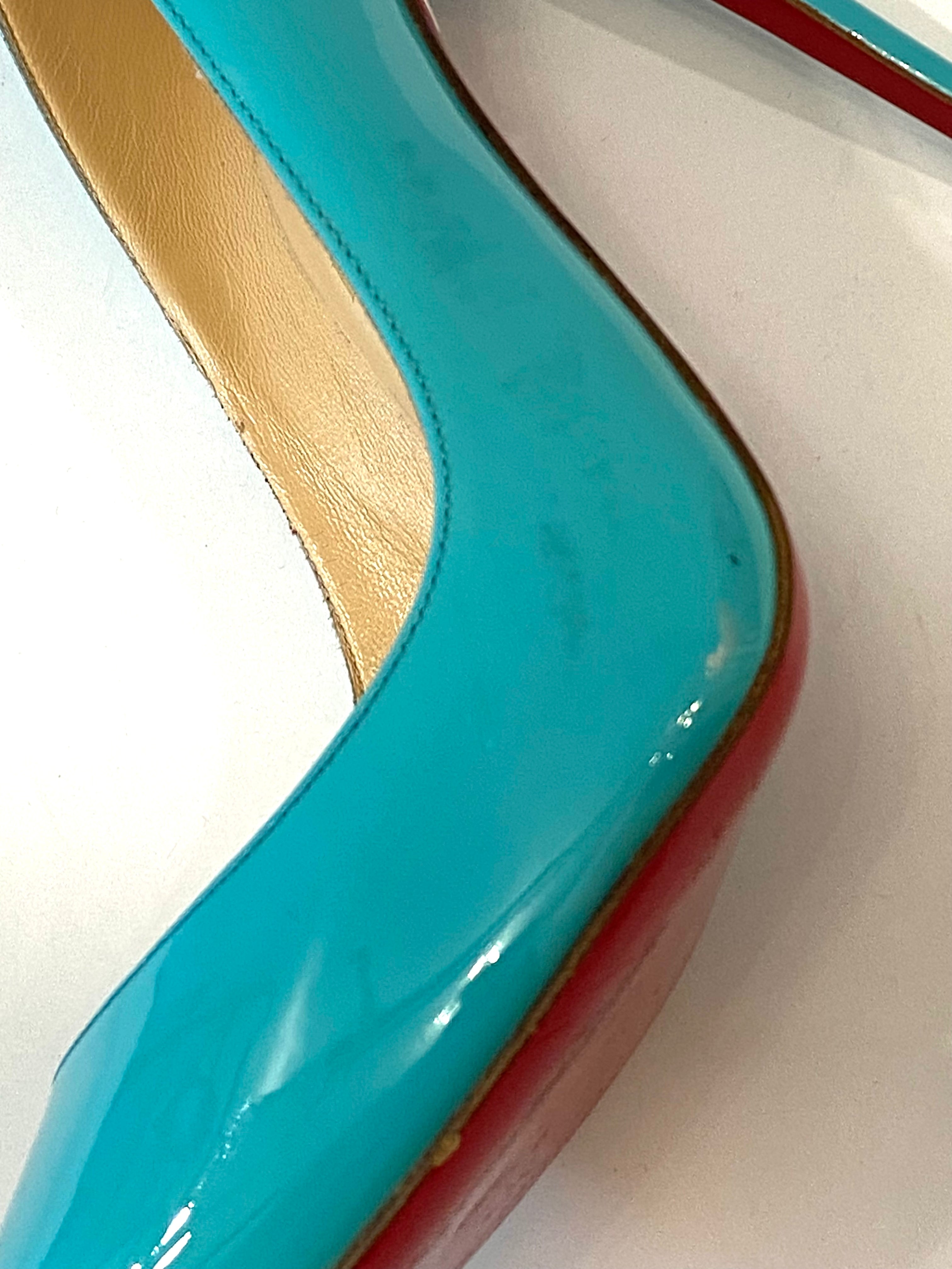 CHRISTIAN LOUBOUTIN SO KATE 120 PATENT LEATHER PUMPS