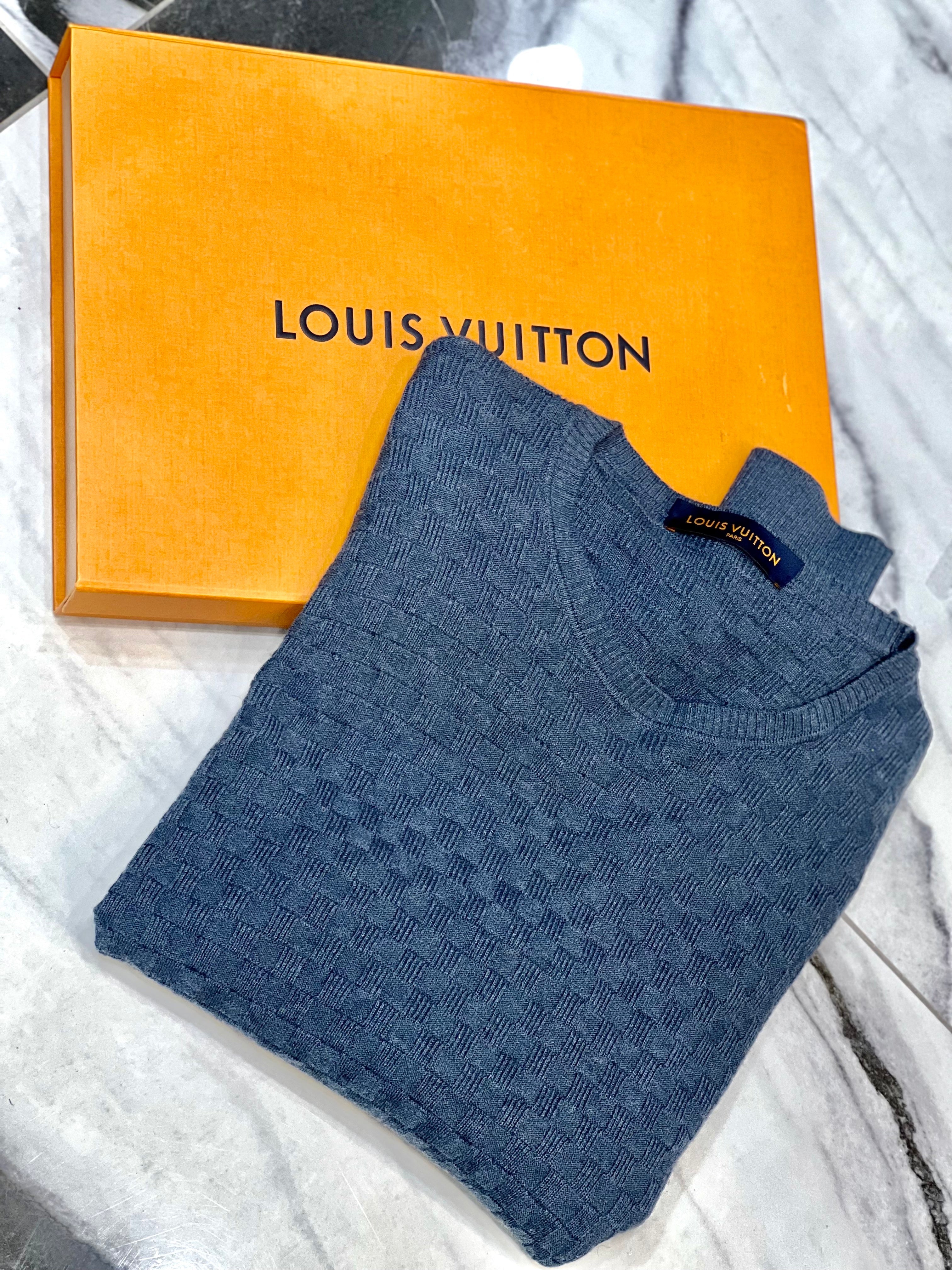 LOUIS VUITTON DAMIER SIGNATURE CREWNECK SWEATER