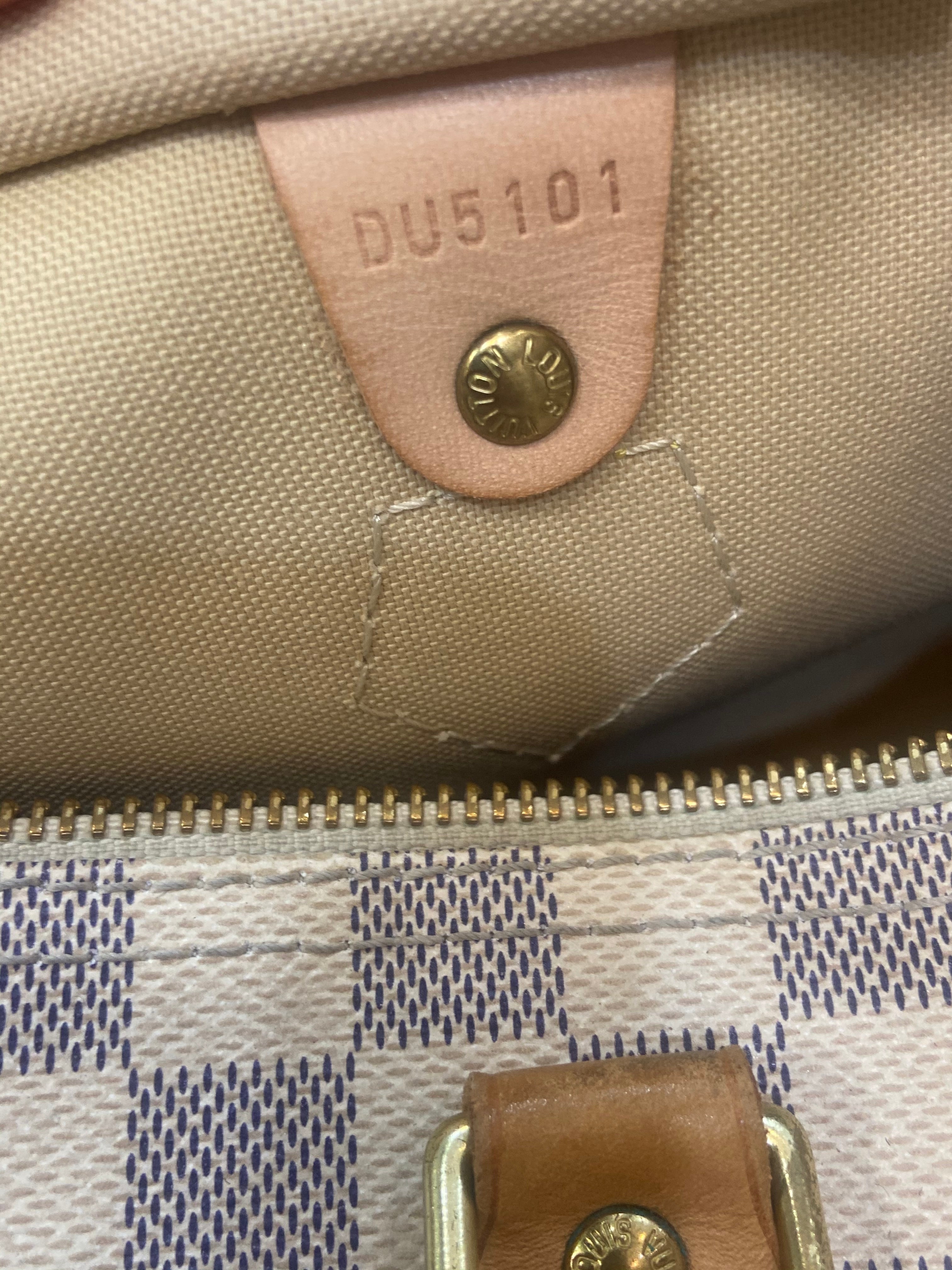 LOUIS VUITTON DAMIER AZUR SPEEDY 30 HANDBAG