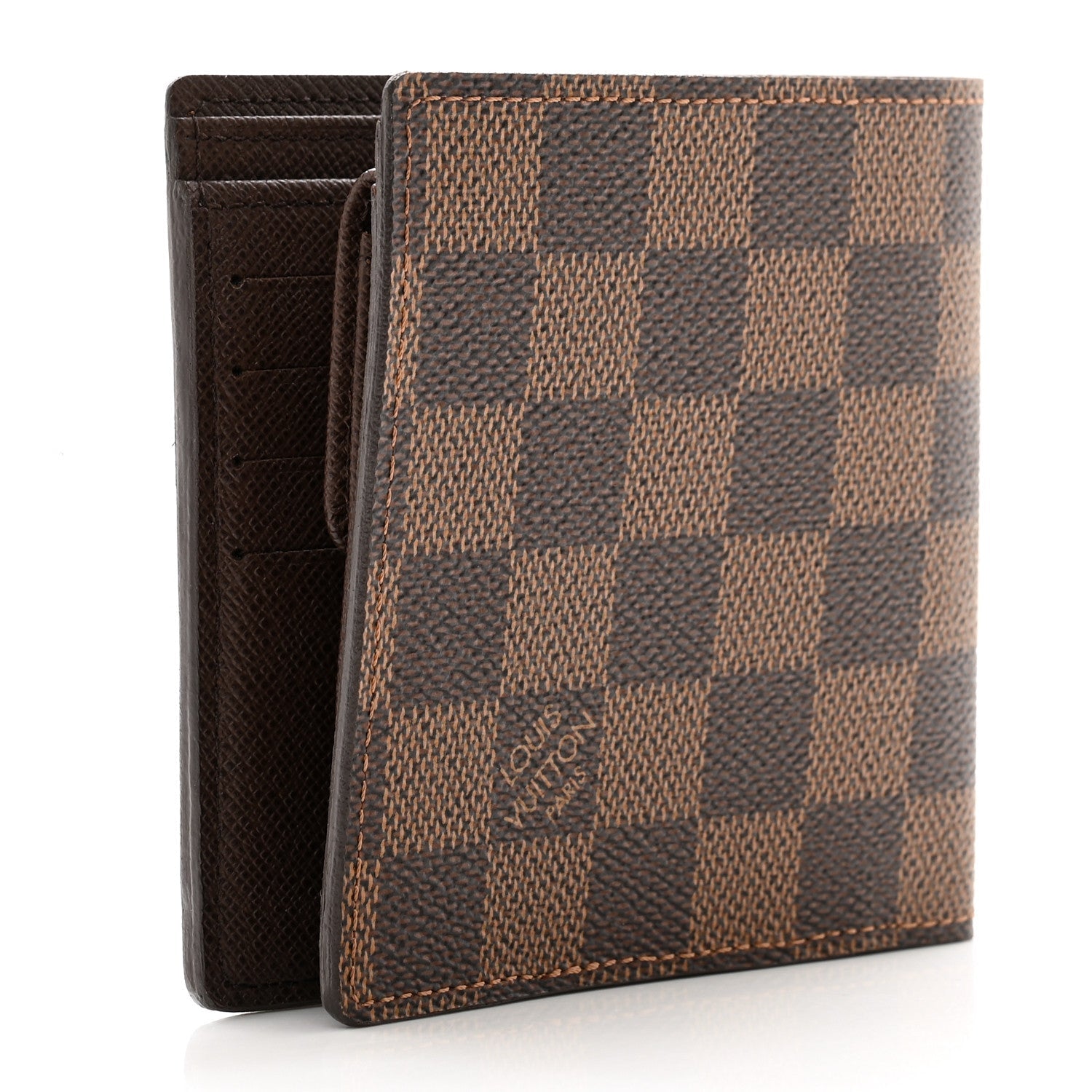 LOUIS VUITTON DAMIER EBENE MARCO BI-FOLD WALLET