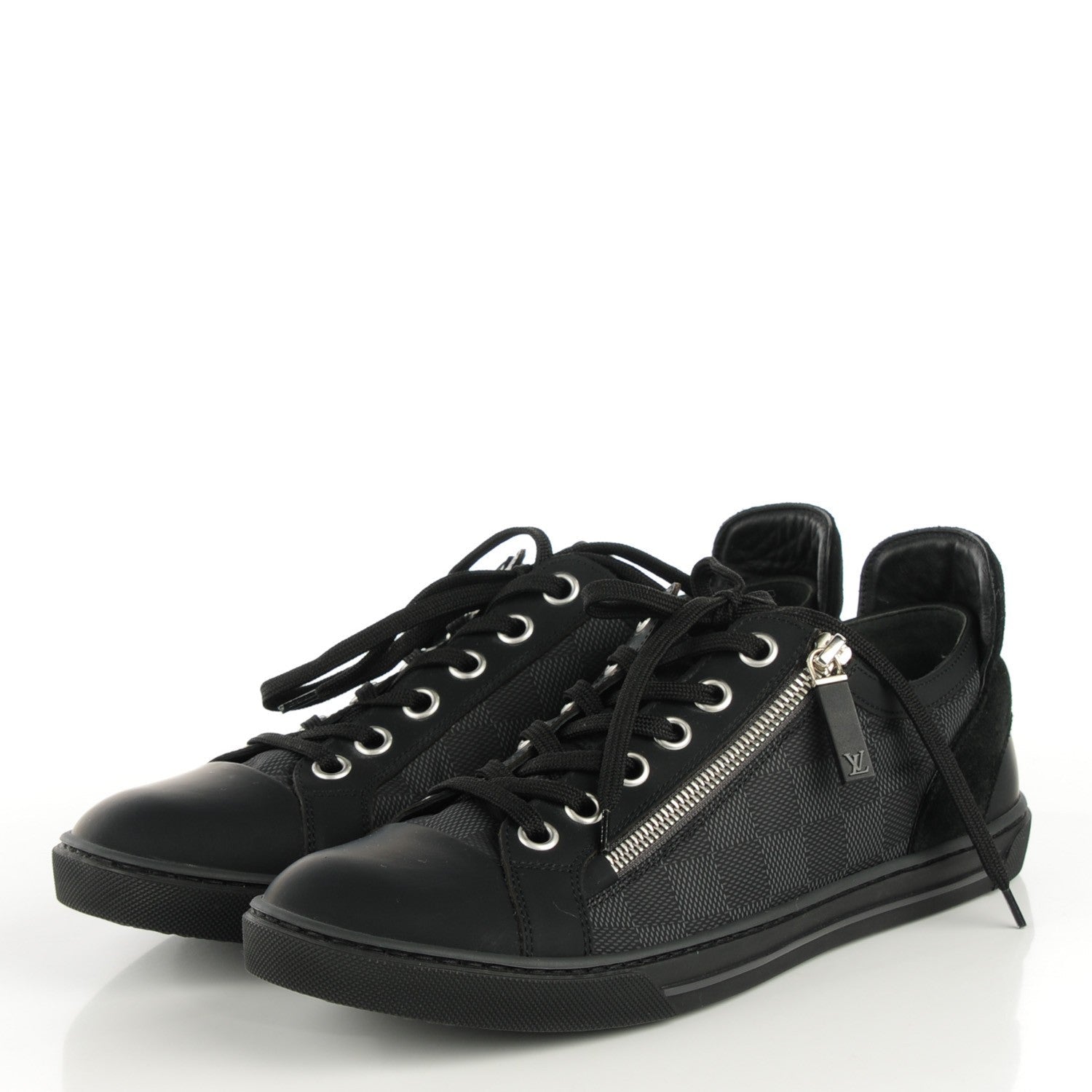 LOUIS VUITTON DAMIER GRAPHITE AVENTURE ZIP UP SNEAKERS