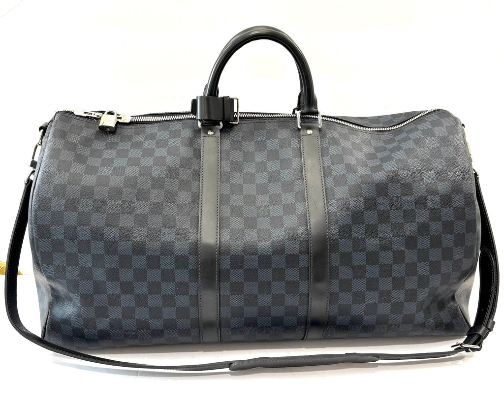 LOUIS VUITTON DAMIER GRAPHITE KEEPALL BANDOULIÈRE 55 BAG