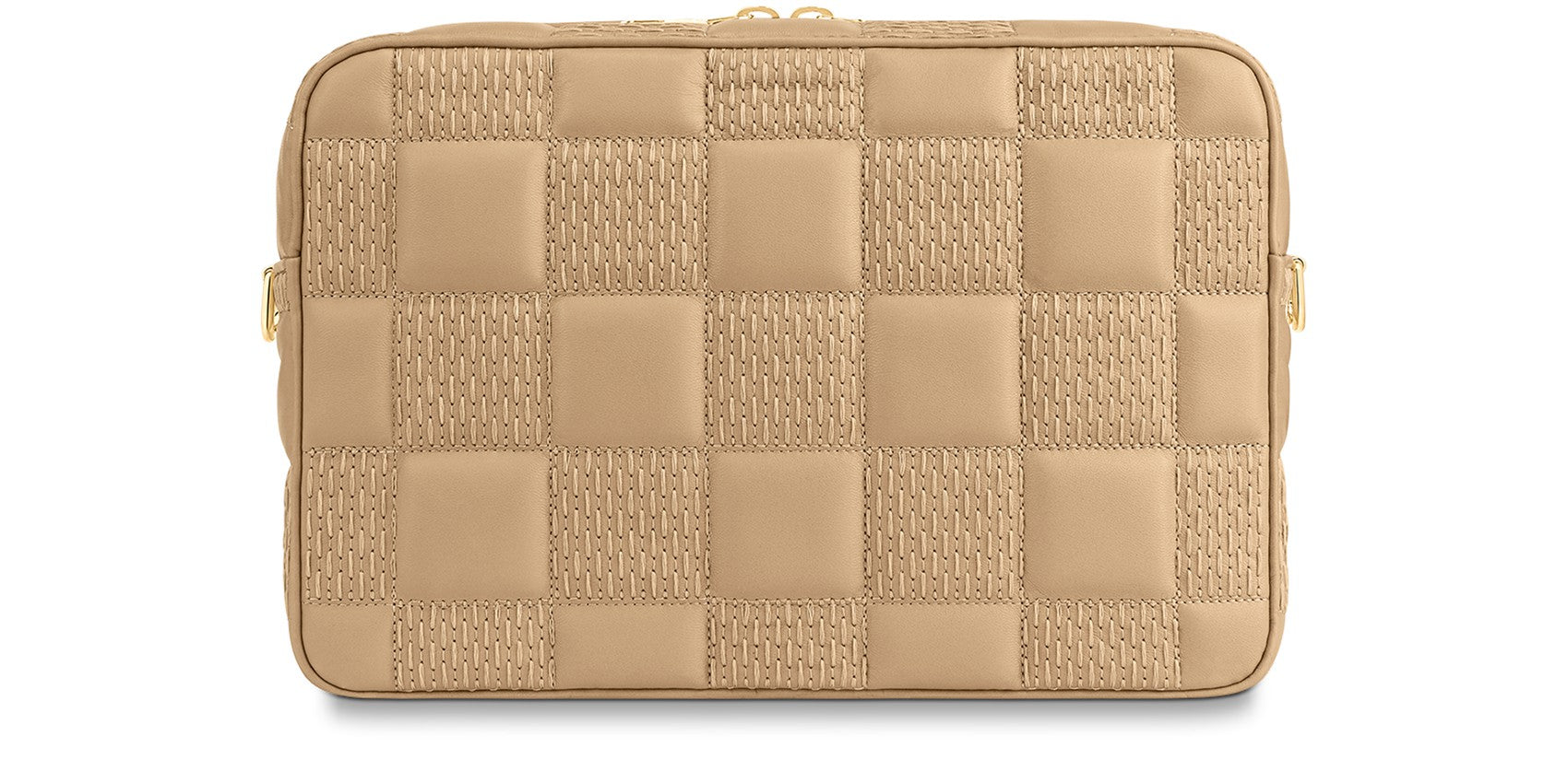 LOUIS VUITTON DAMIER LAMBSKIN TROCA MM CROSSBODY BAG