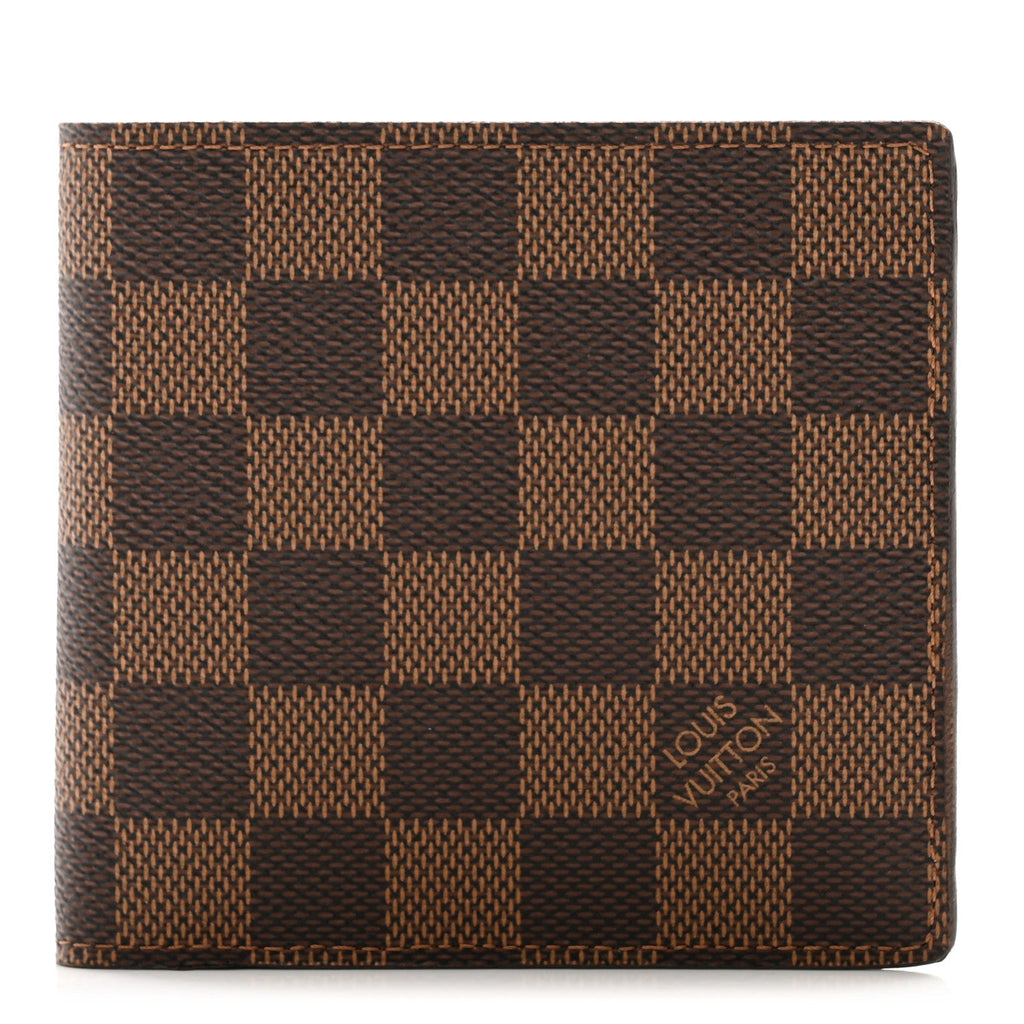 LOUIS VUITTON DAMIER EBENE MARCO BI-FOLD WALLET