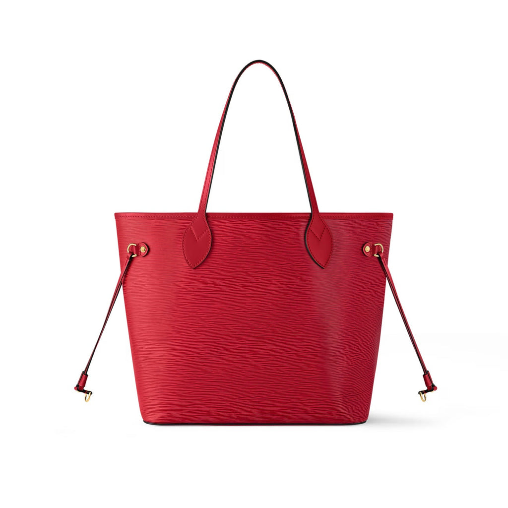 LOUIS VUITTON EPI LEATHER NEVERFULL MM TOTE BAG WITH POUCH