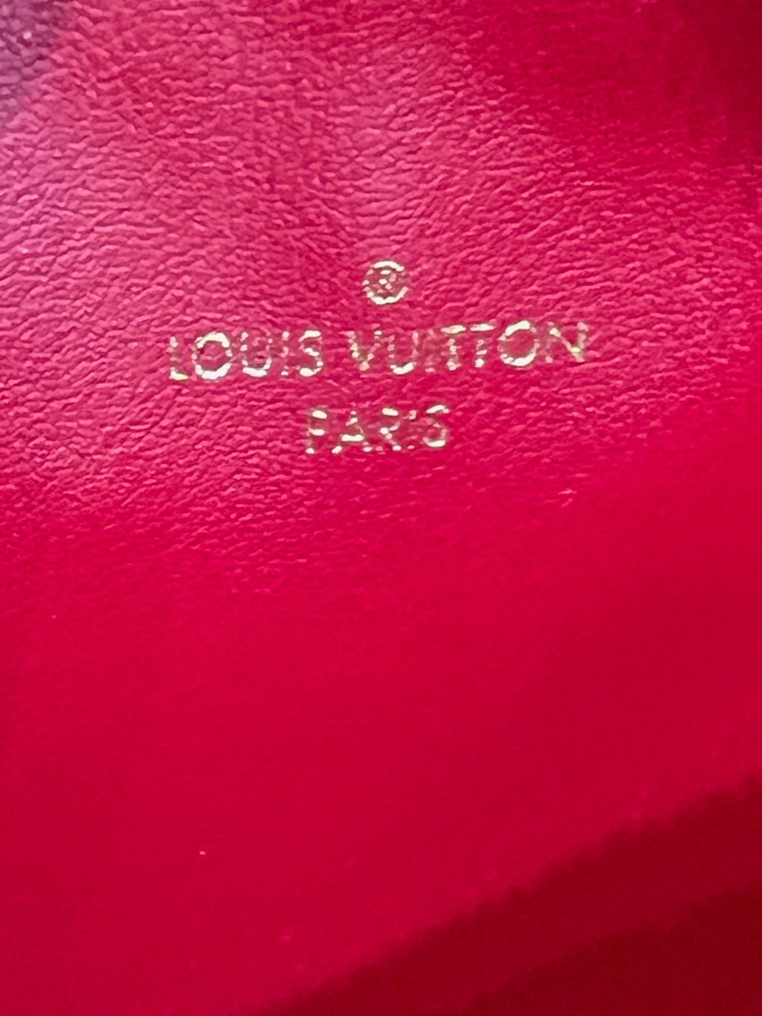 LOUIS VUITTON EMPREINTE LEATHER POCHETTE FELICIE