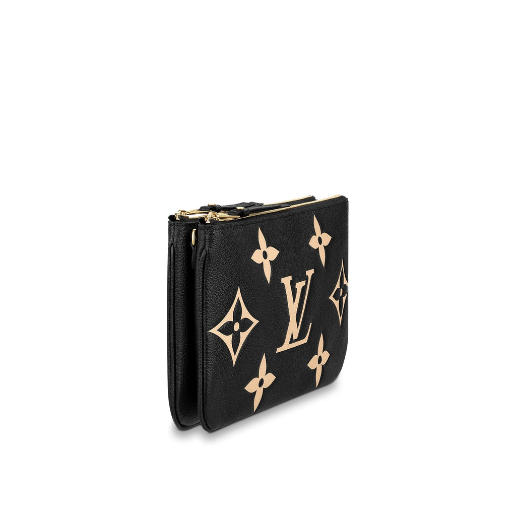 LOUIS VUITTON EMPREINTE GIANT MONOGRAM DOUBLE ZIP POCHETTE