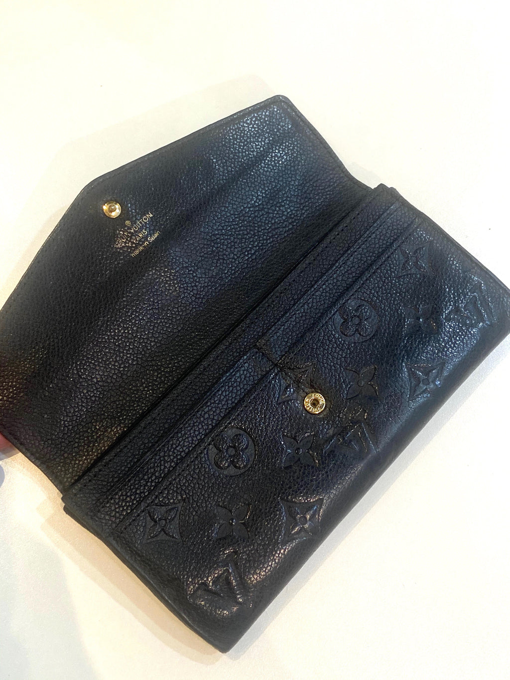 LOUIS VUITTON EMPREINTE LEATHER MONOGRAM SARAH WALLET-HS