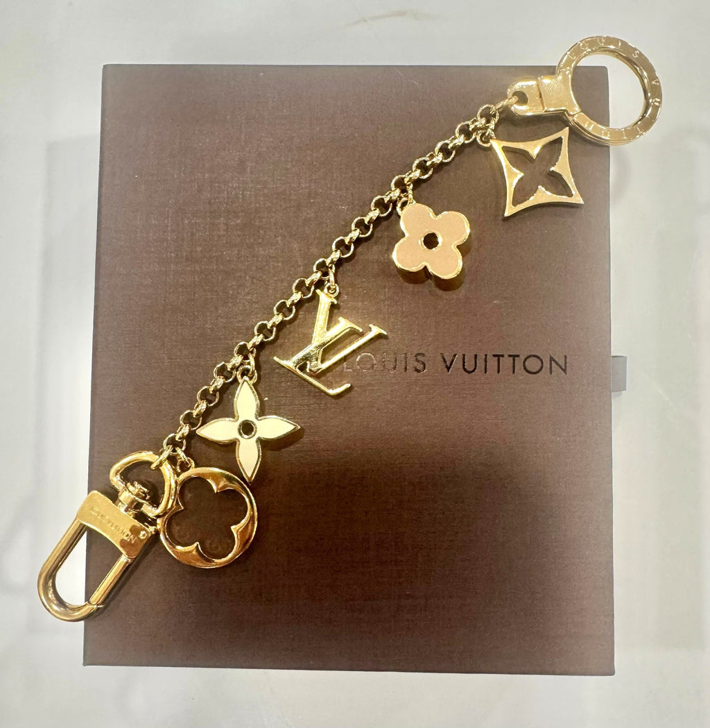 LOUIS VUITTON FLEUR DE MONOGRAM BAG CHARM