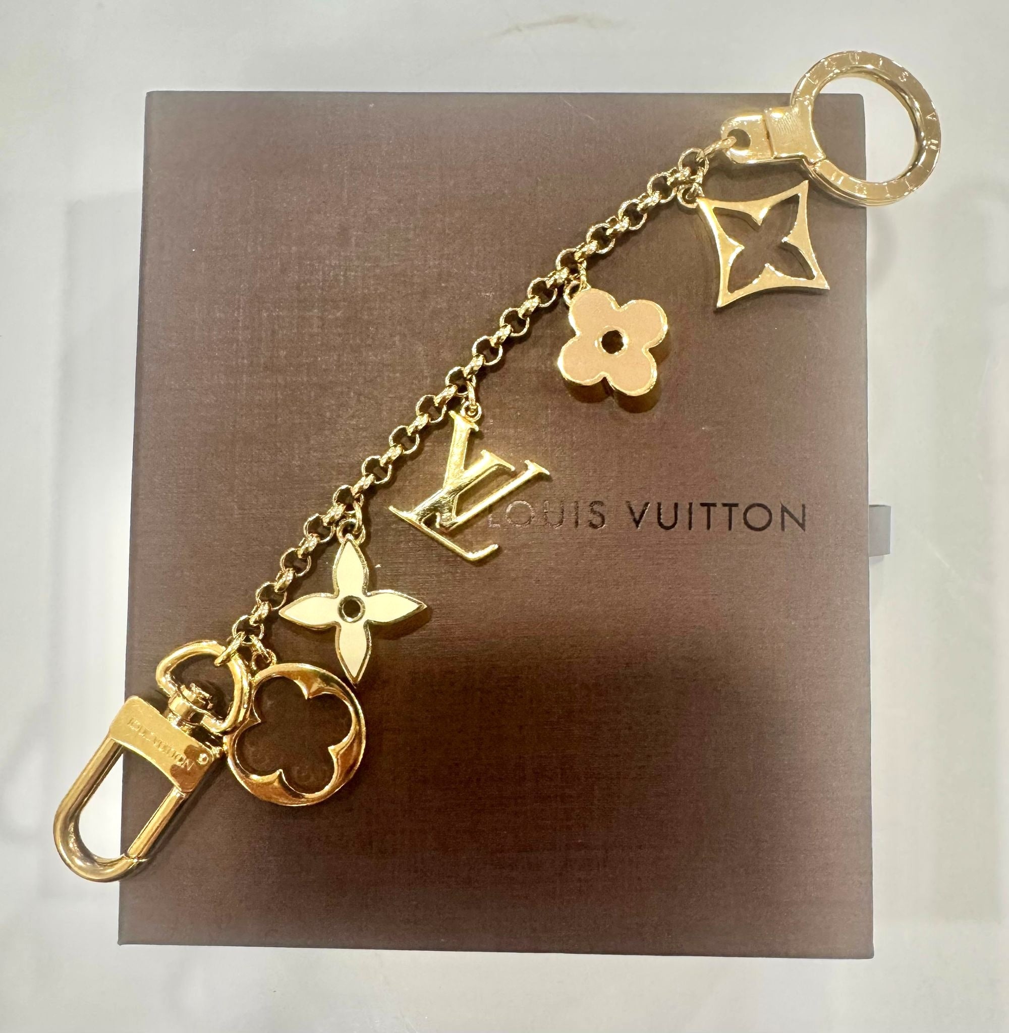 LOUIS VUITTON FLEUR DE MONOGRAM BAG CHARM