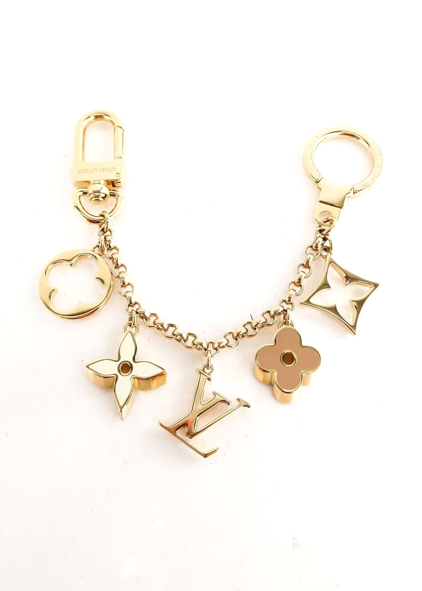 LOUIS VUITTON FLEUR DE MONOGRAM BAG CHARM