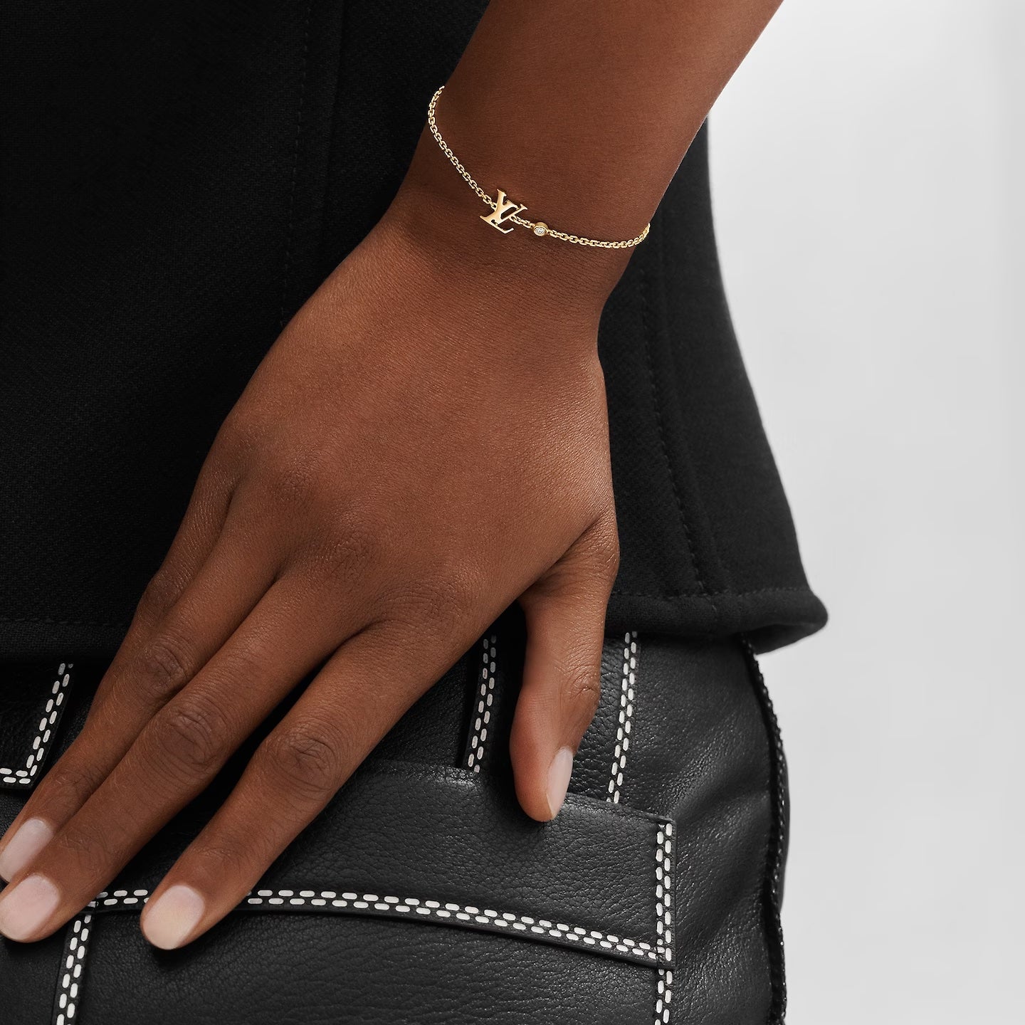 LOUIS VUITTON IDYLLE BLOSSOM LV DIAMOND 18K GOLD BRACELET
