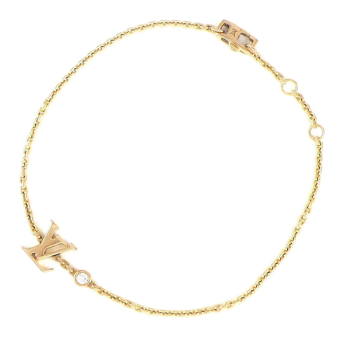 LOUIS VUITTON IDYLLE BLOSSOM LV DIAMOND 18K GOLD BRACELET