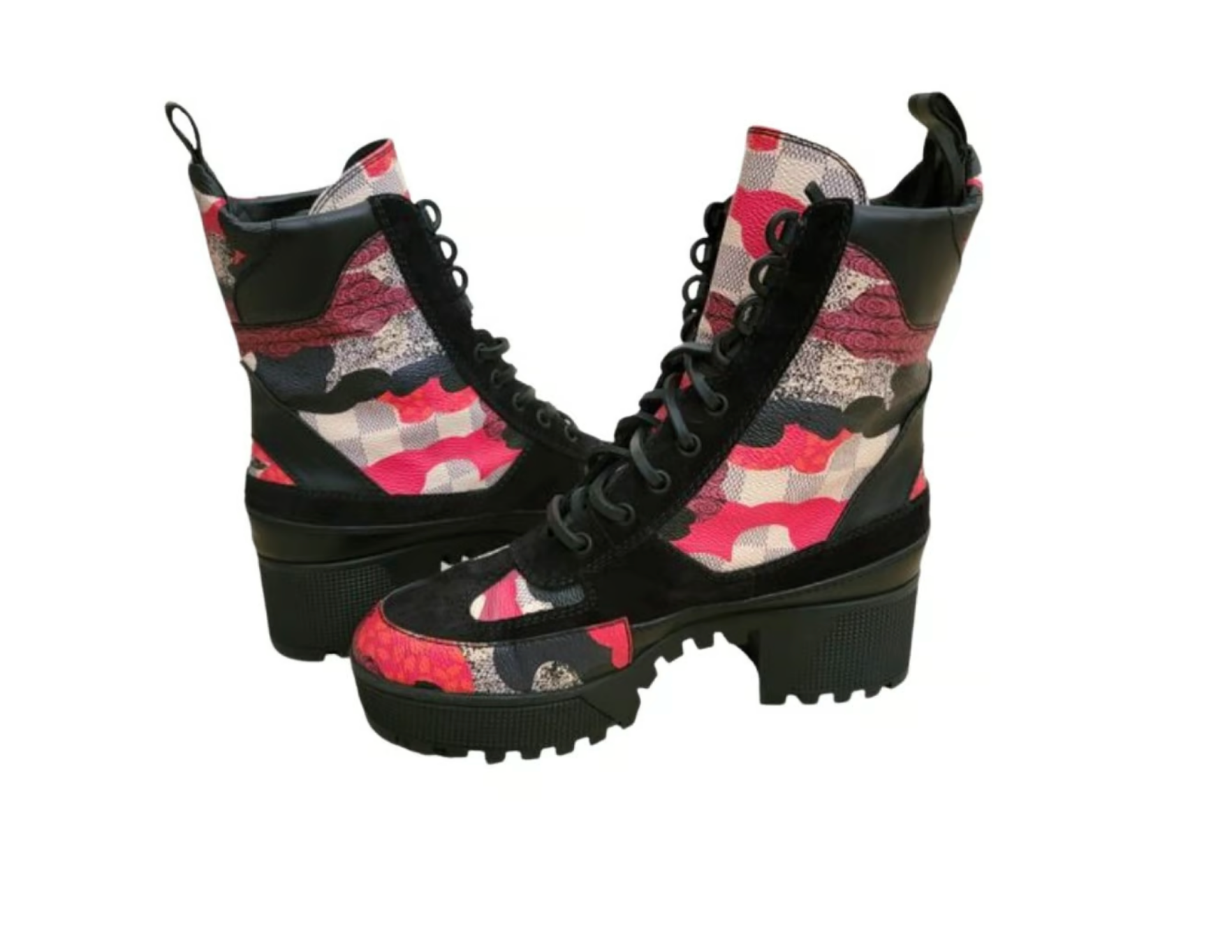 LOUIS VUITTON OVERCLOUD PLATFORM DESERT BOOTS