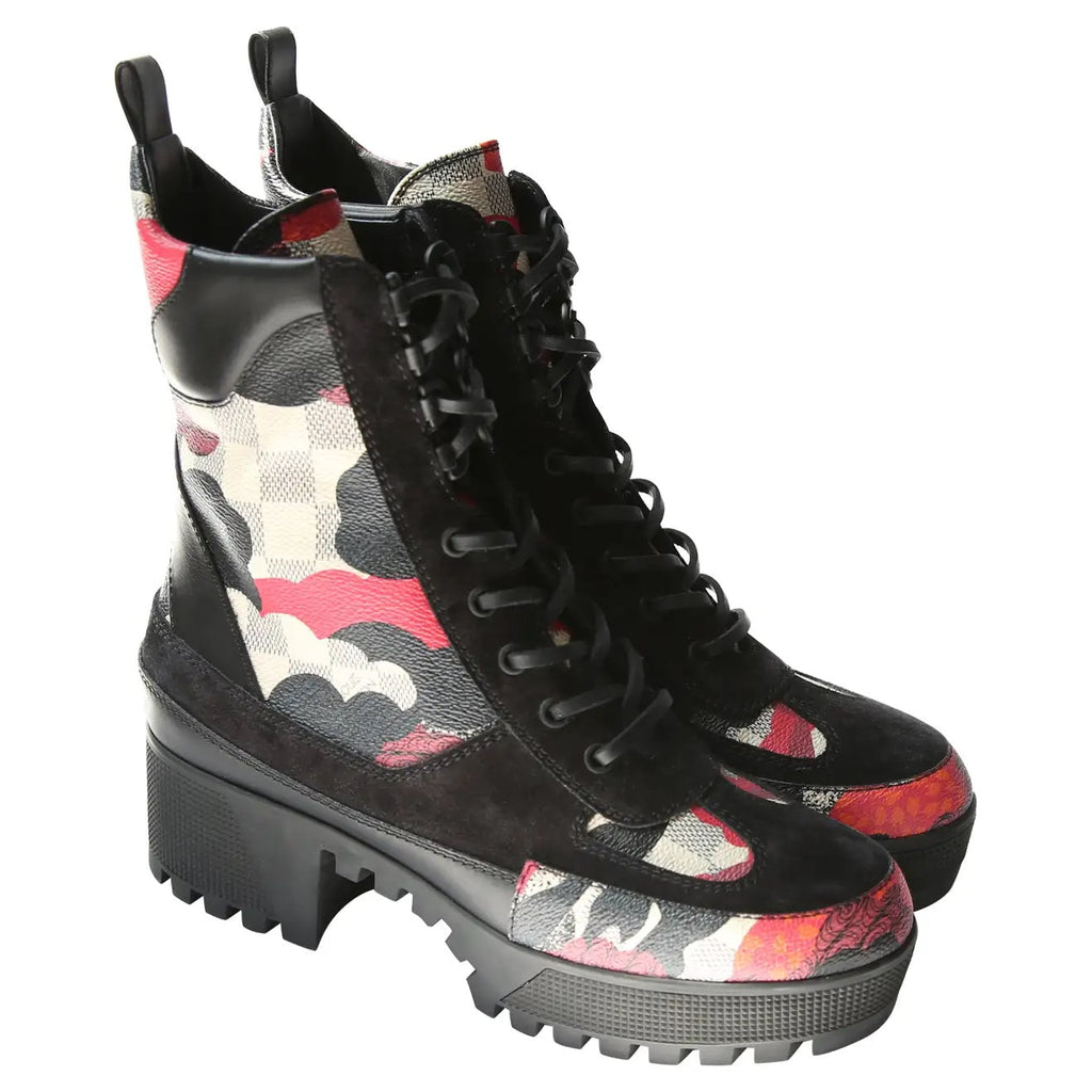 LOUIS VUITTON OVERCLOUD PLATFORM DESERT BOOTS