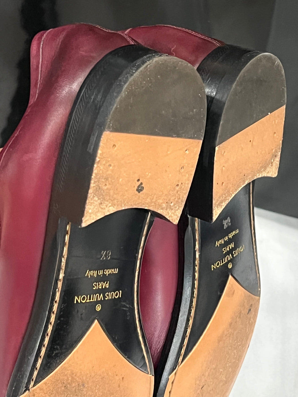 LOUIS VUITTON CALFSKIN LEATHER LOAFERS