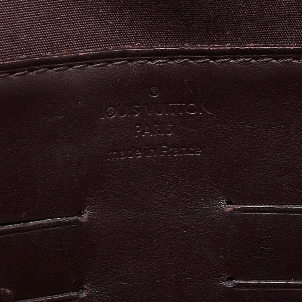 LOUIS VUITTON AMARANTE MONOGRAM VERNIS ANA CHAIN CLUTCH