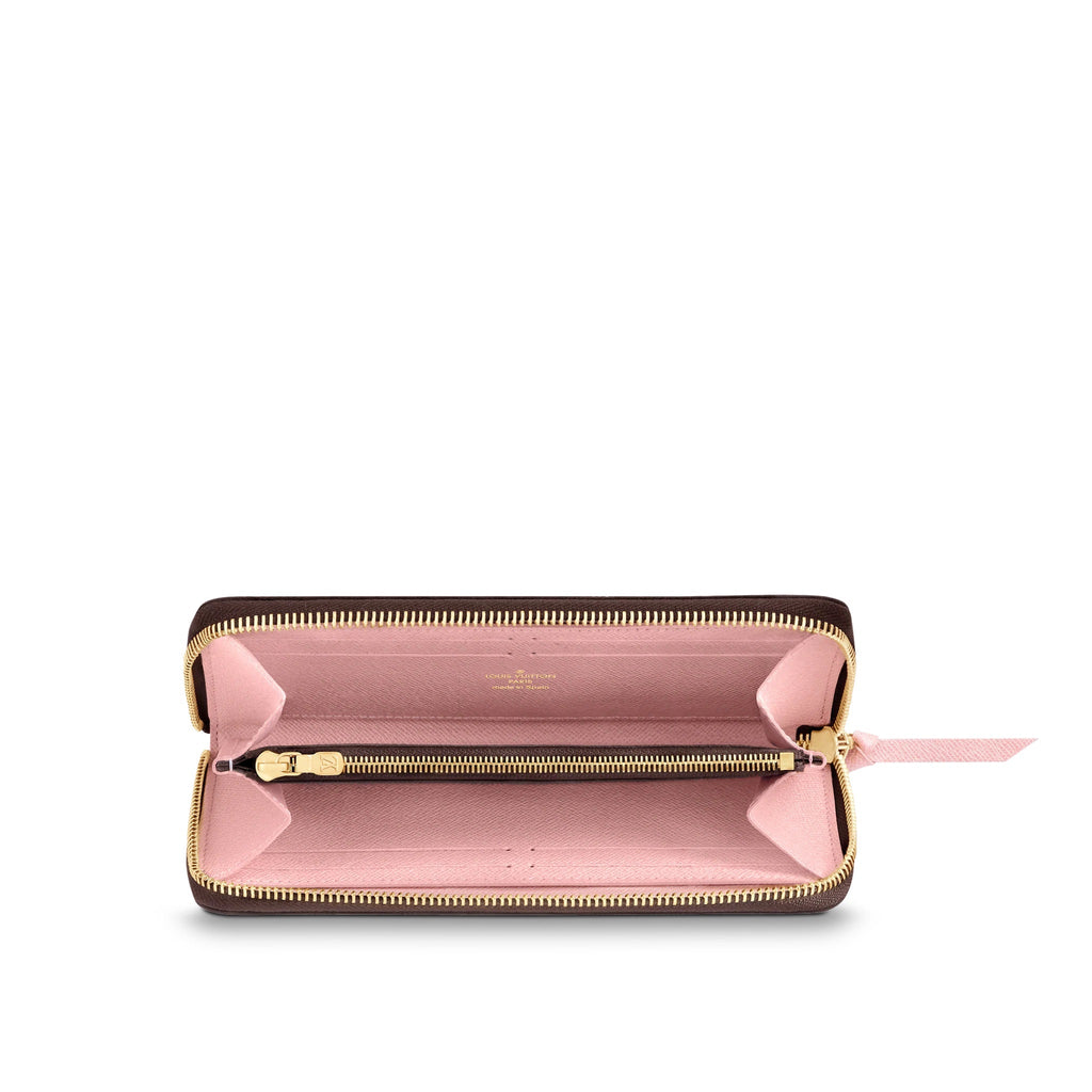 LOUIS VUITTON MONOGRAM CLÉMENCE WALLET ROSE BALLERINE
