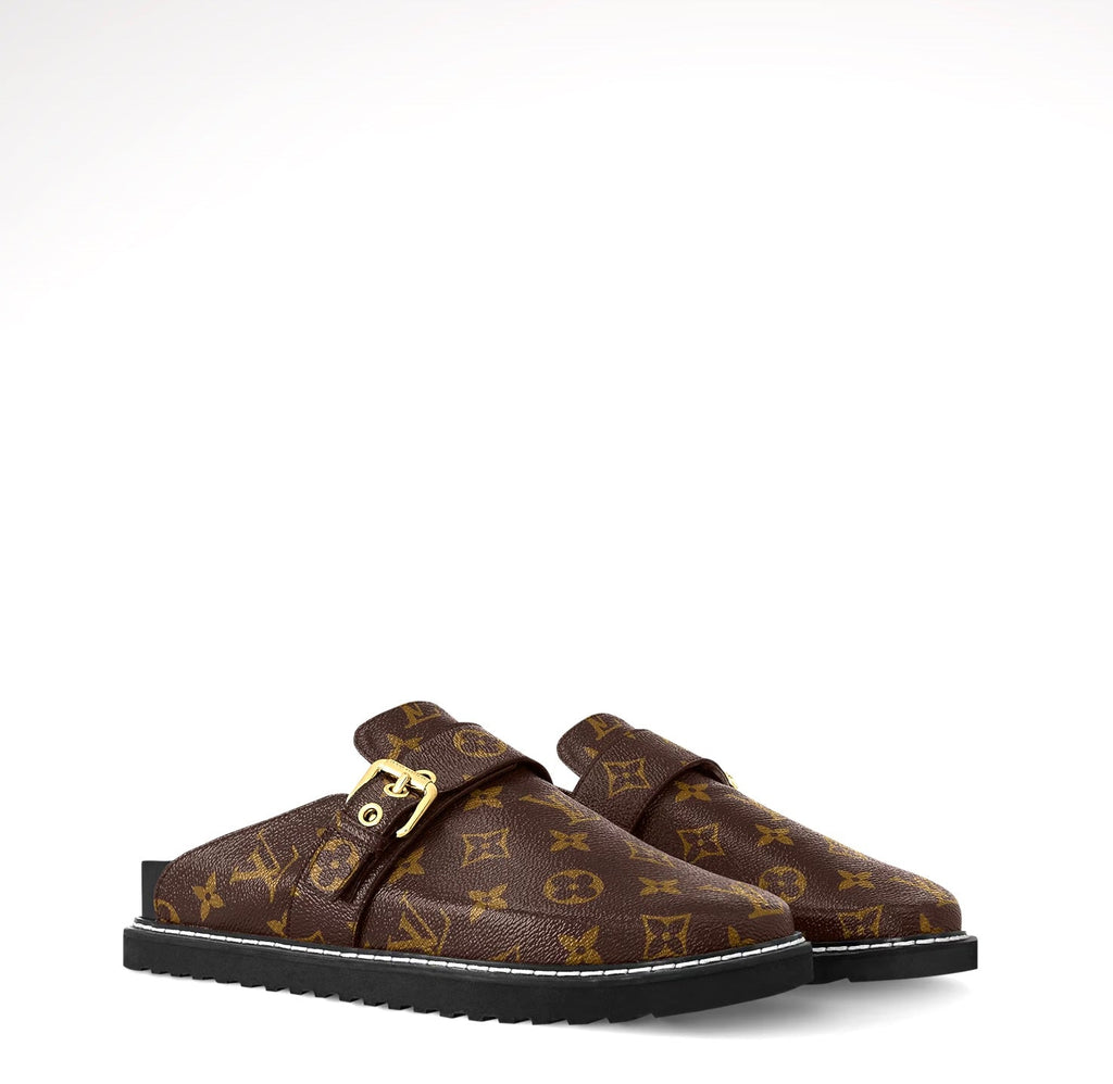 LOUIS VUITTON MONOGRAM COSY FLAT COMFORT MULES