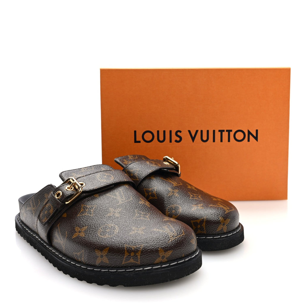 LOUIS VUITTON MONOGRAM COSY FLAT COMFORT MULES