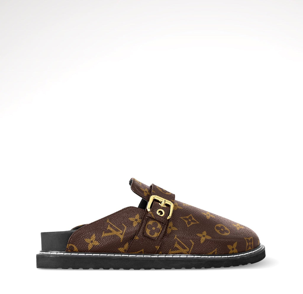 LOUIS VUITTON MONOGRAM COSY FLAT COMFORT MULES