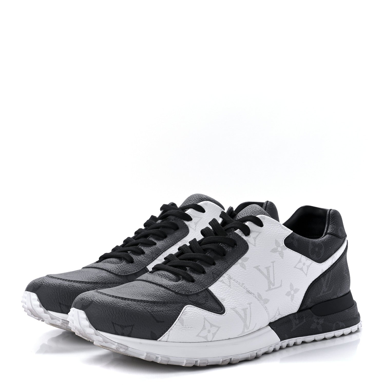 LOUIS VUITTON MONOGRAM ECLIPS ICE REVERSE RUN AWAY SNEAKERS