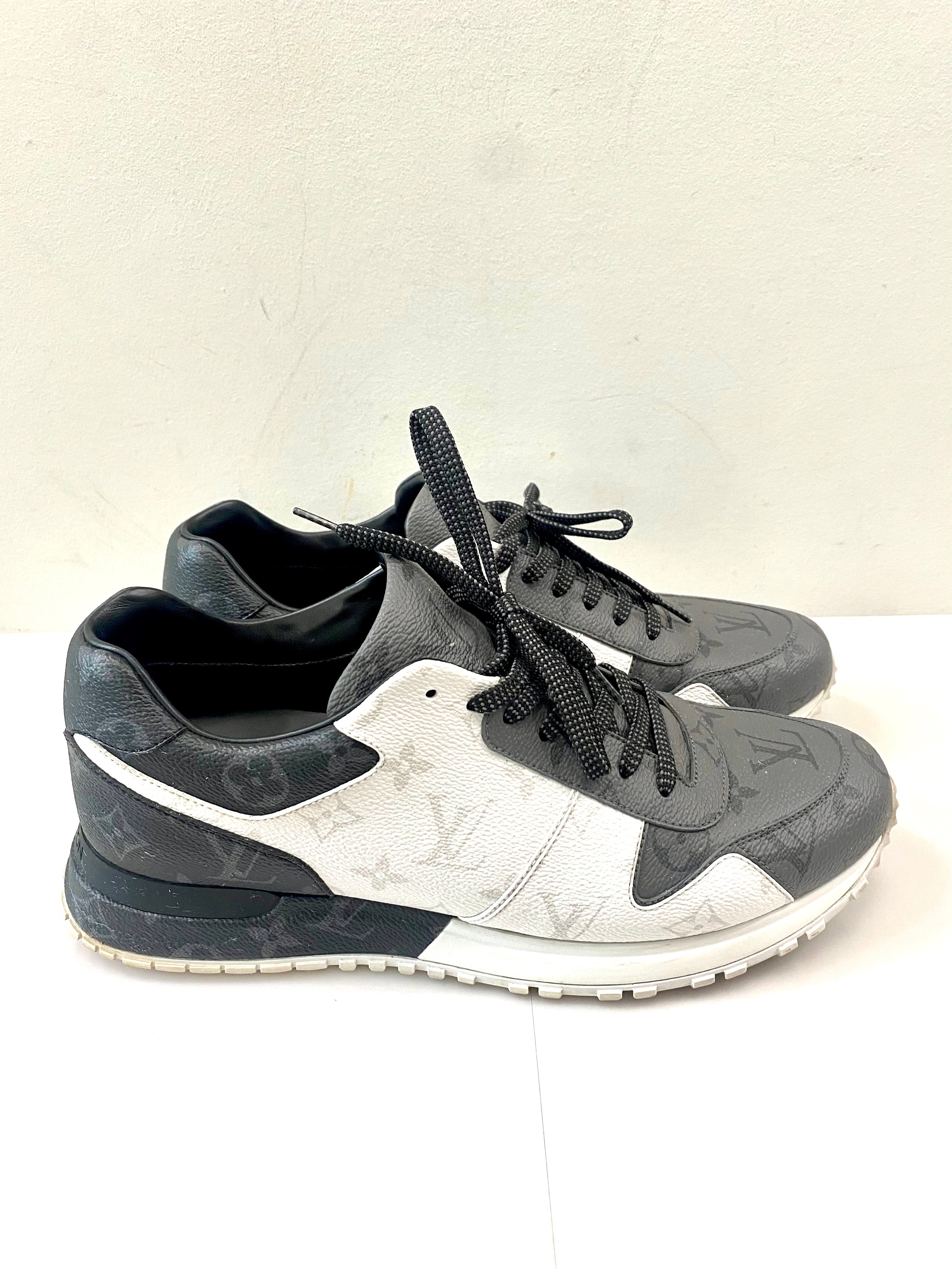 LOUIS VUITTON MONOGRAM ECLIPS ICE REVERSE RUN AWAY SNEAKERS