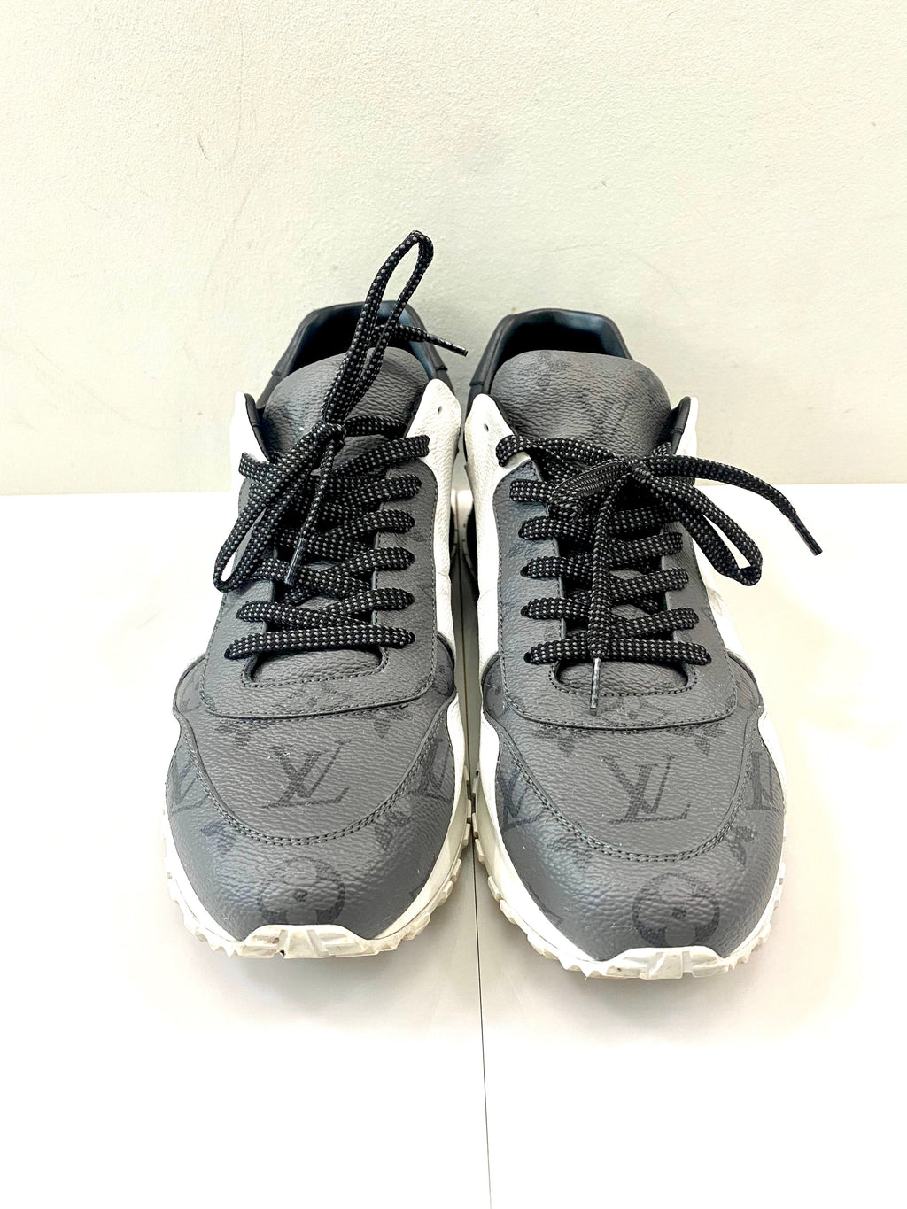 LOUIS VUITTON MONOGRAM ECLIPS ICE REVERSE RUN AWAY SNEAKERS