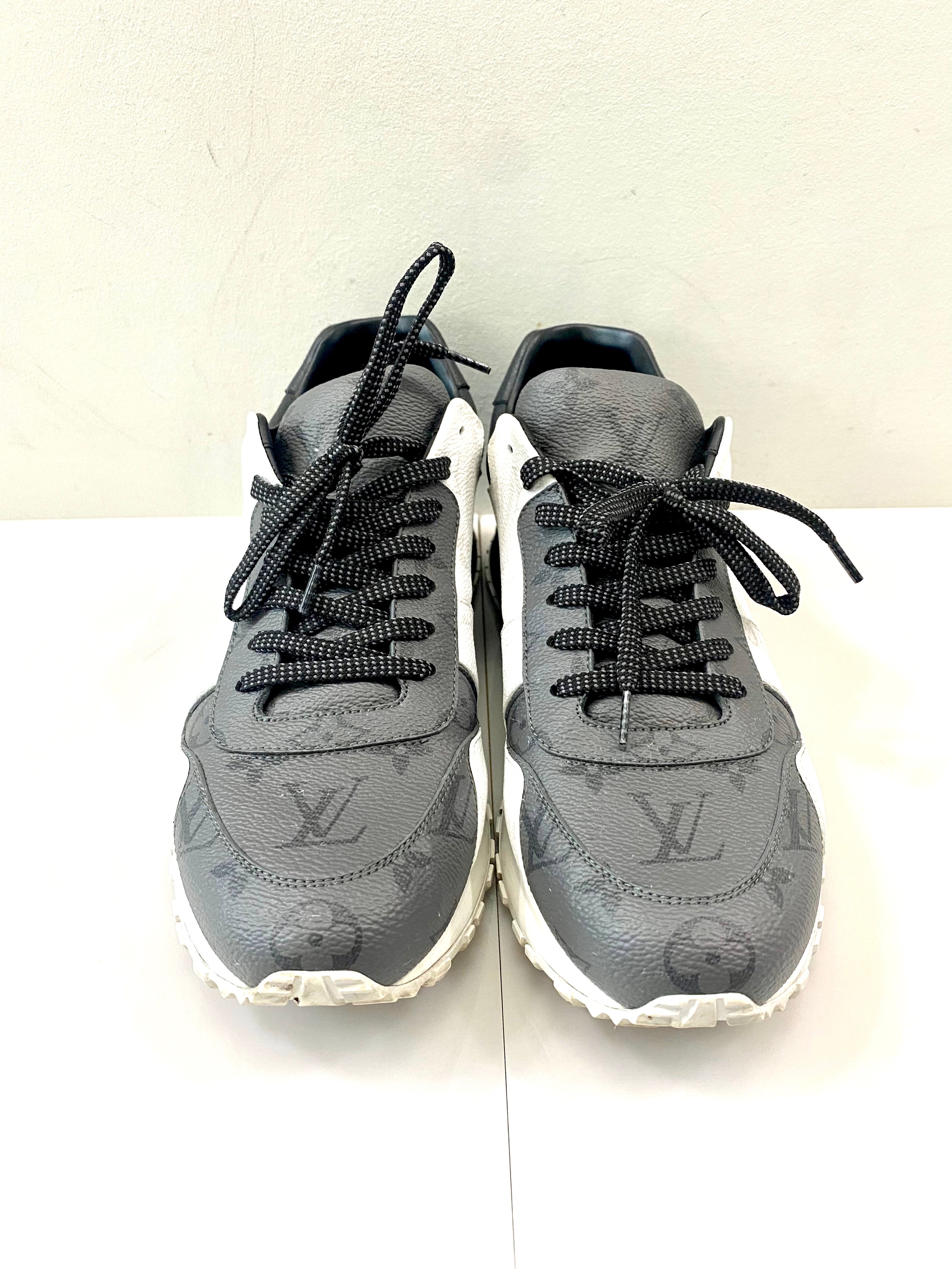 LOUIS VUITTON MONOGRAM ECLIPS ICE REVERSE RUN AWAY SNEAKERS