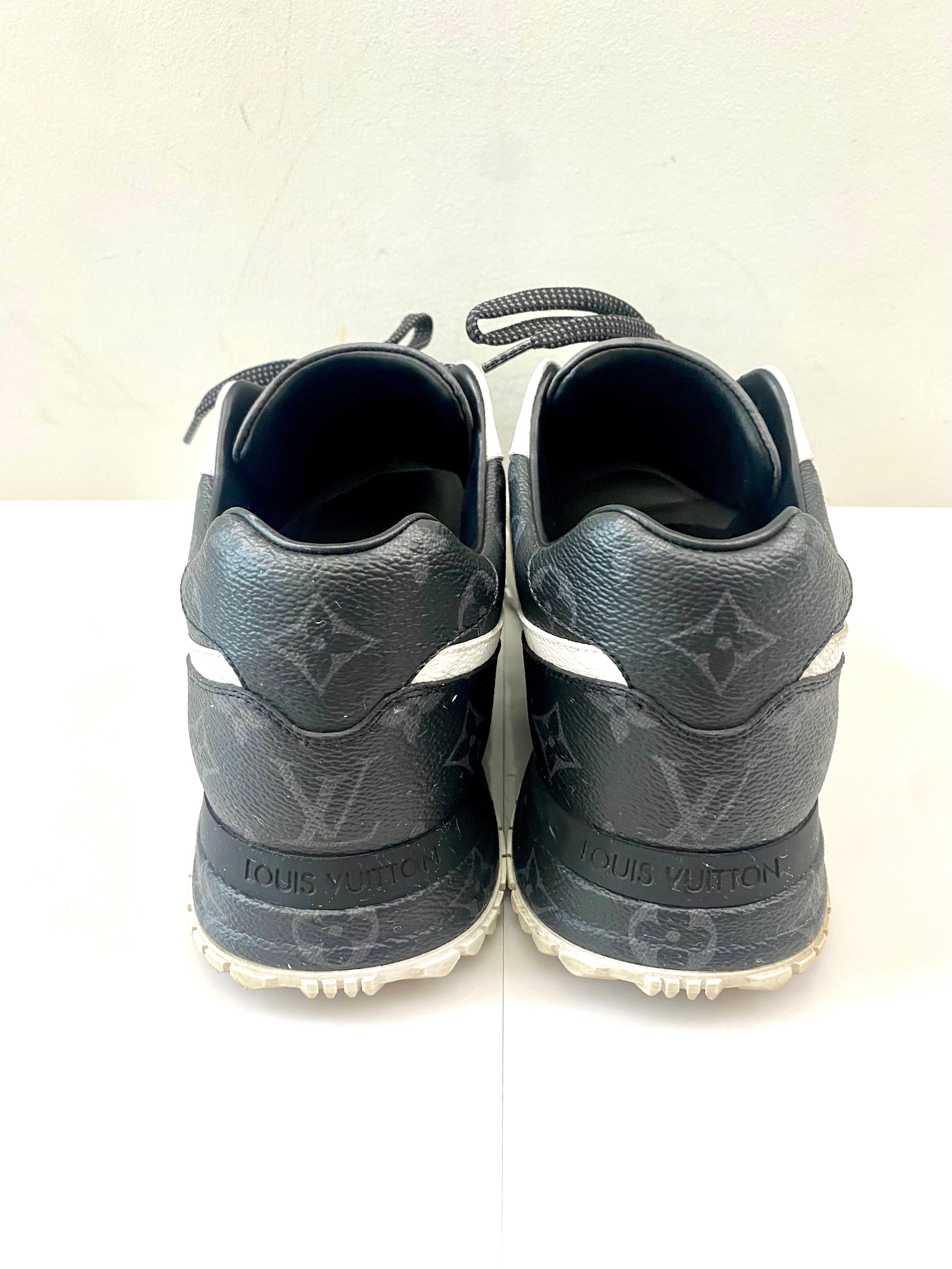 LOUIS VUITTON MONOGRAM ECLIPS ICE REVERSE RUN AWAY SNEAKERS