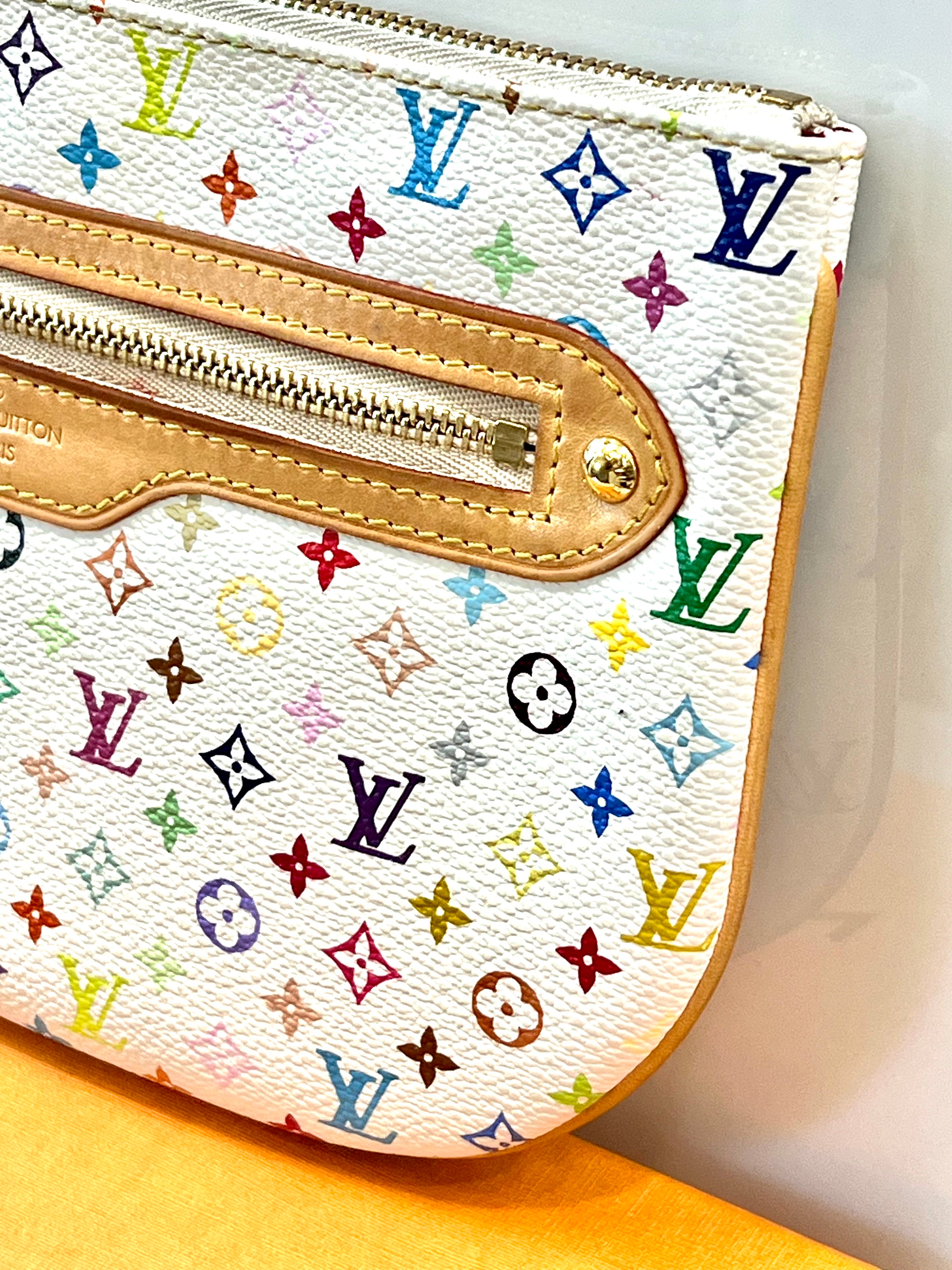 LOUIS VUITTON MULTICOLOR MONOGRAM POCHETTE PLATE GM