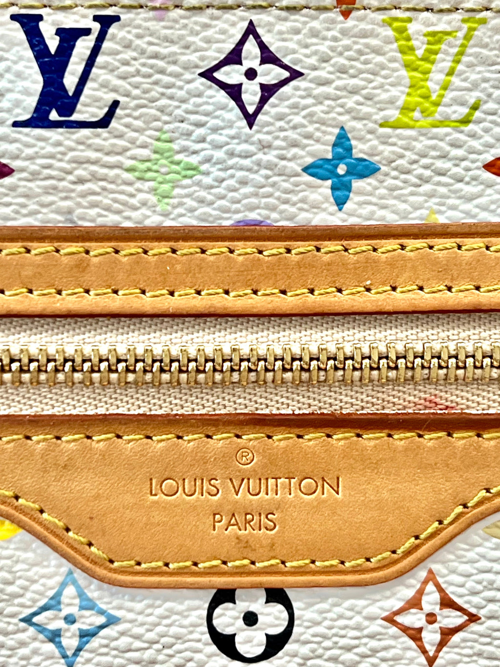 LOUIS VUITTON MULTICOLOR MONOGRAM POCHETTE PLATE GM