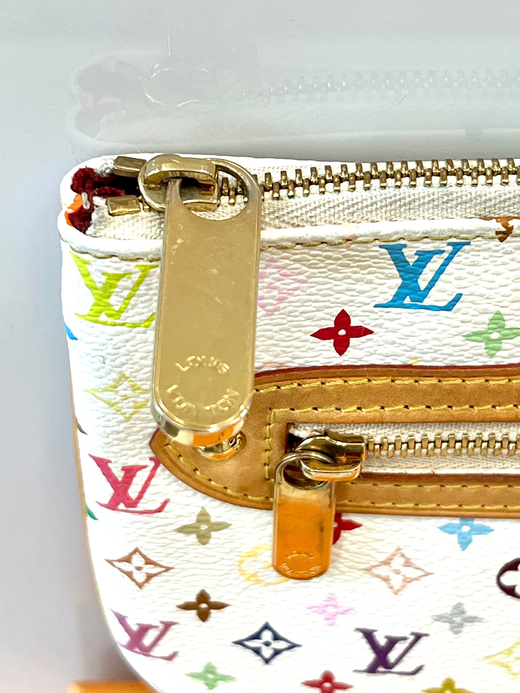 LOUIS VUITTON MULTICOLOR MONOGRAM POCHETTE PLATE GM