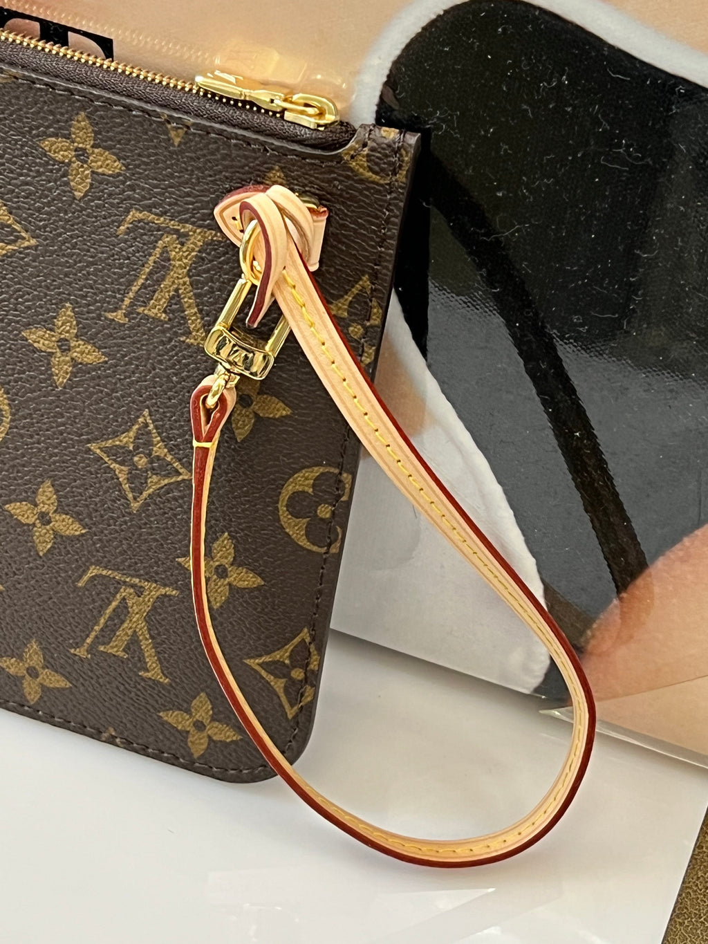 LOUIS VUITTON MONOGRAM NEVERFULL MM GM POCHETTE