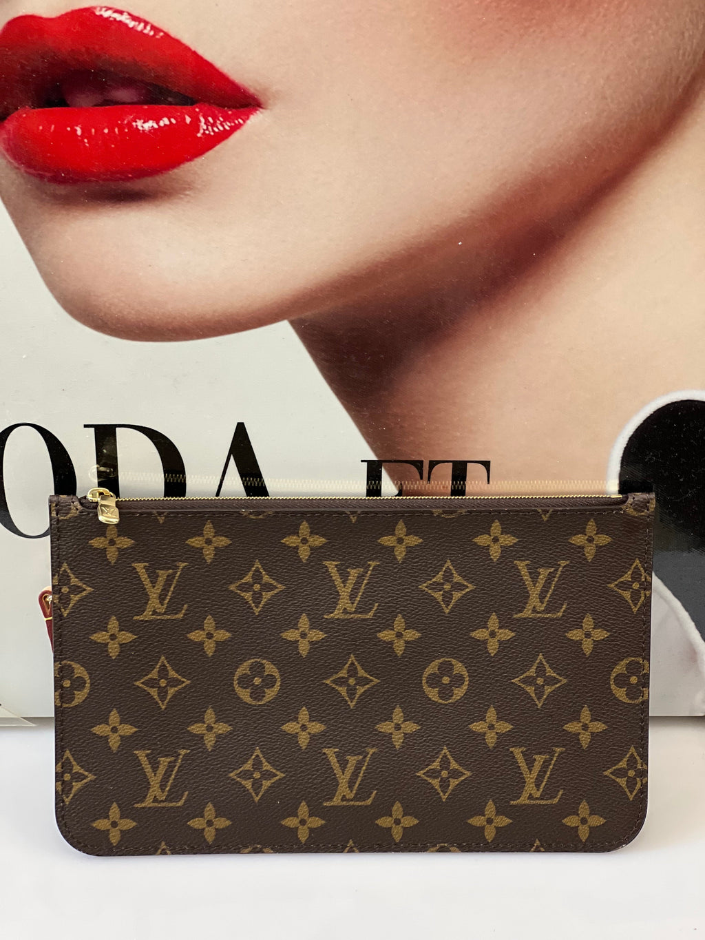 LOUIS VUITTON MONOGRAM NEVERFULL MM GM POCHETTE