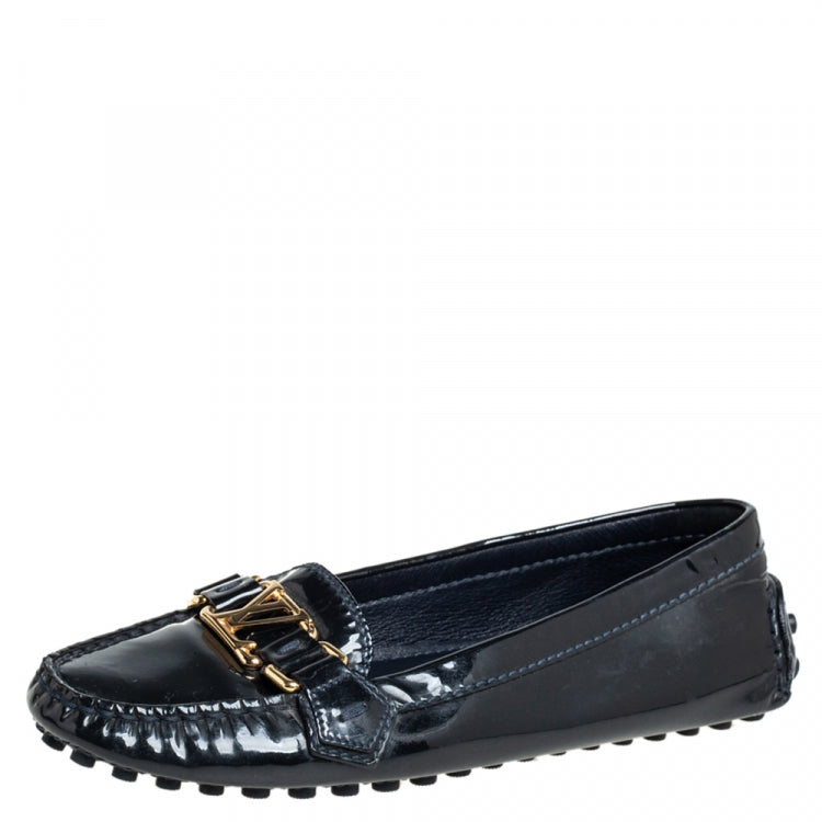 LOUIS VUITTON PATENT LEATHER OXFORD LOAFERS