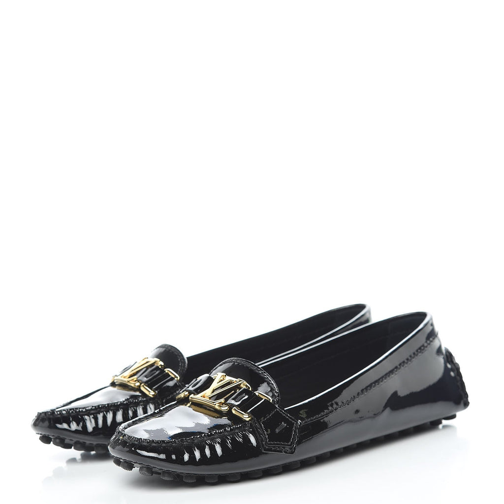 LOUIS VUITTON PATENT LEATHER OXFORD LOAFERS